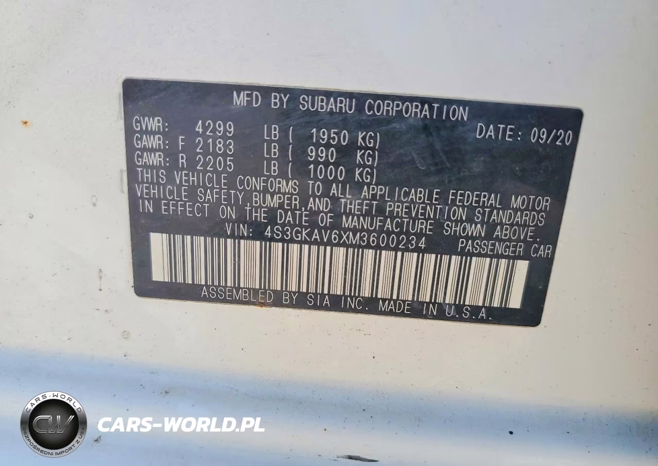 2021 Subaru Impreza Premium VIN:4S3GKAV6XM3600234 - 12