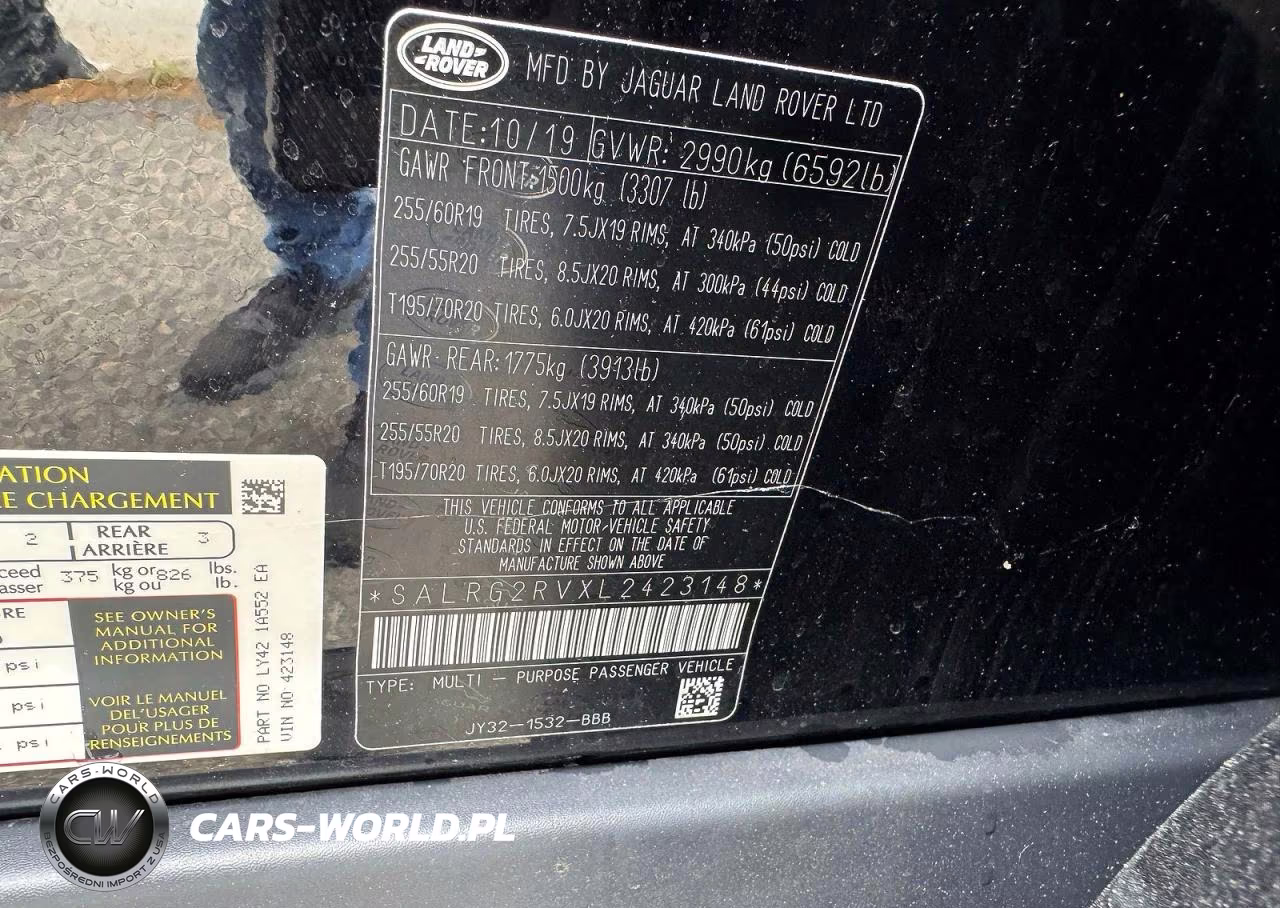 2020 Land Rover Discovery Se VIN:SALRG2RVXL2423148 - 11