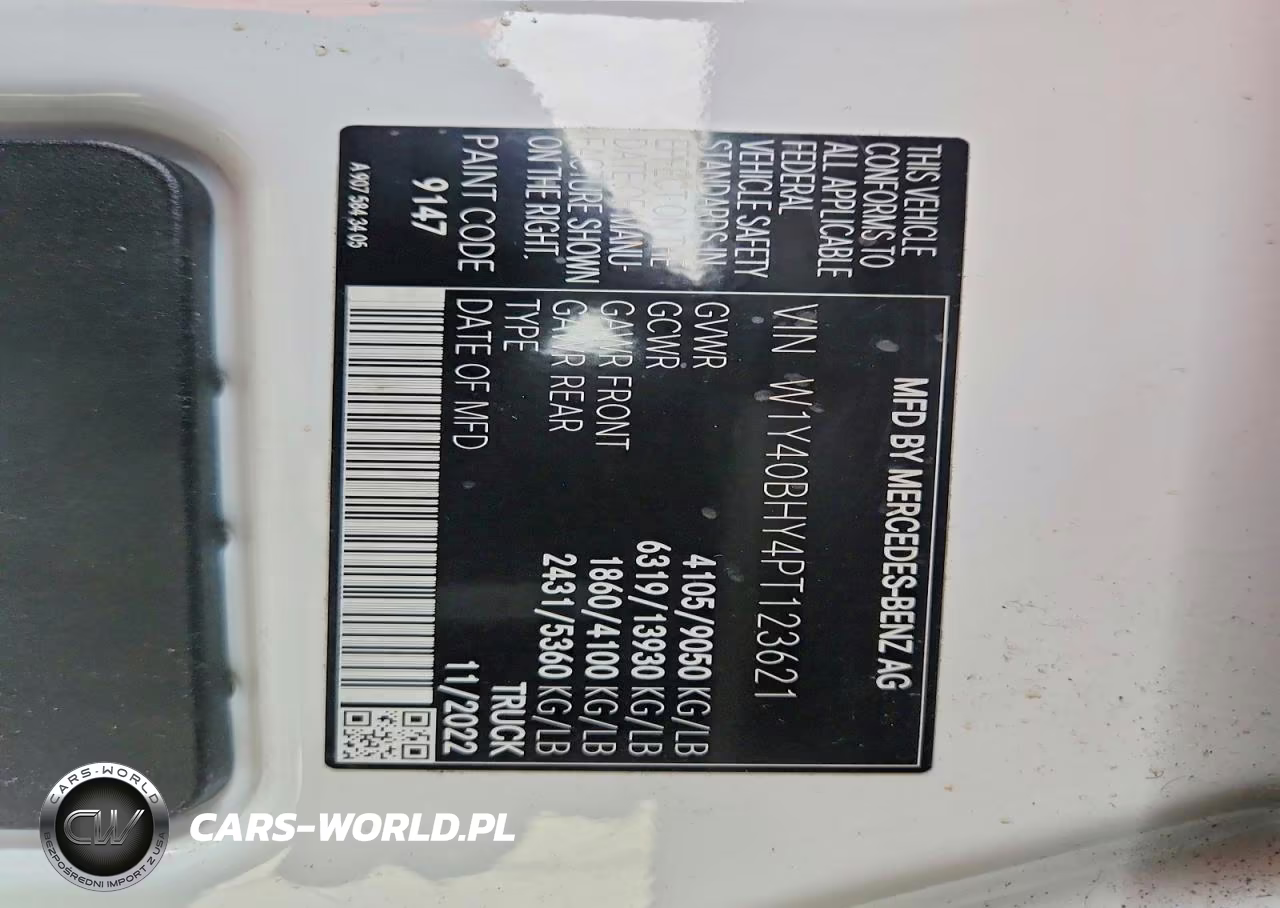 2023 Mercedes Benz Sprinter 2500 Delivery Van VIN:W1Y40BHY4PT123621 - 13
