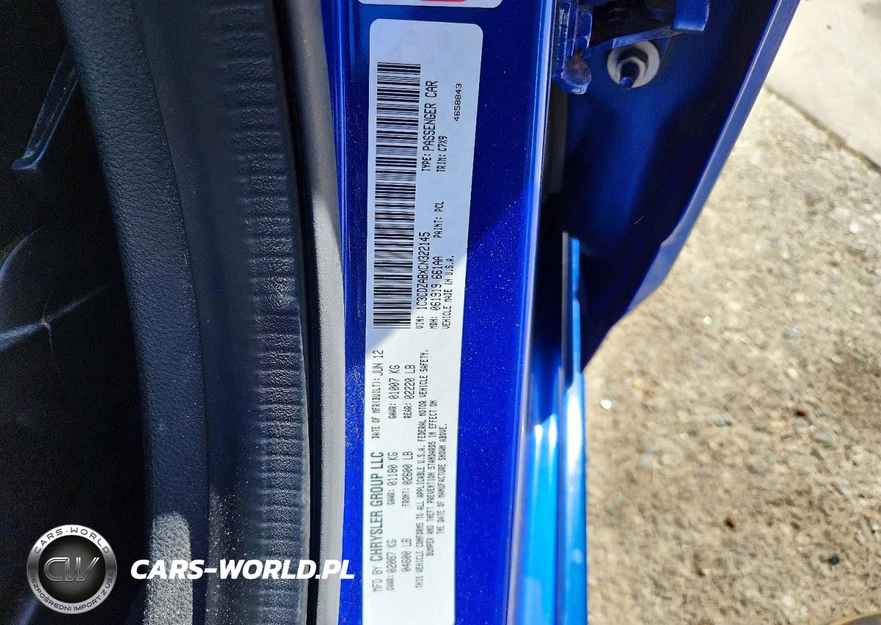 2012 Dodge Avenger Se VIN:1C3CDZABXCN322145 - 12