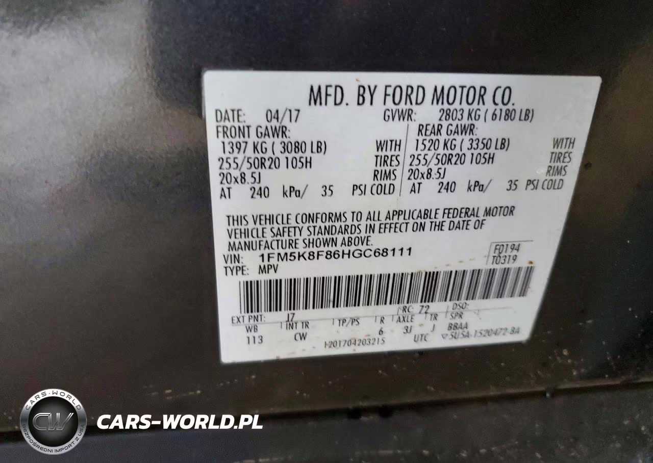 2017 Ford Explorer Limited VIN:1FM5K8F86HGC68111 - 13