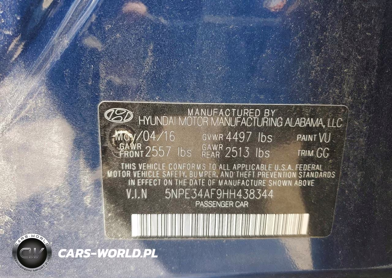 2017 Hyundai Sonata Limited VIN:5NPE34AF9HH438344 - 12
