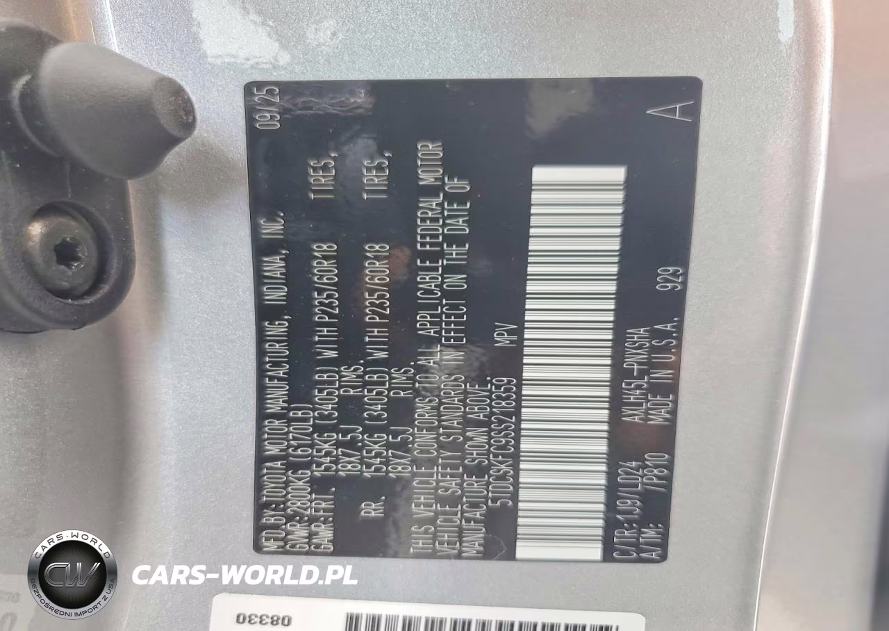 2025 Toyota Sienna Xse 7-Passenger VIN:5TDCSKFC9SS218359 - 14