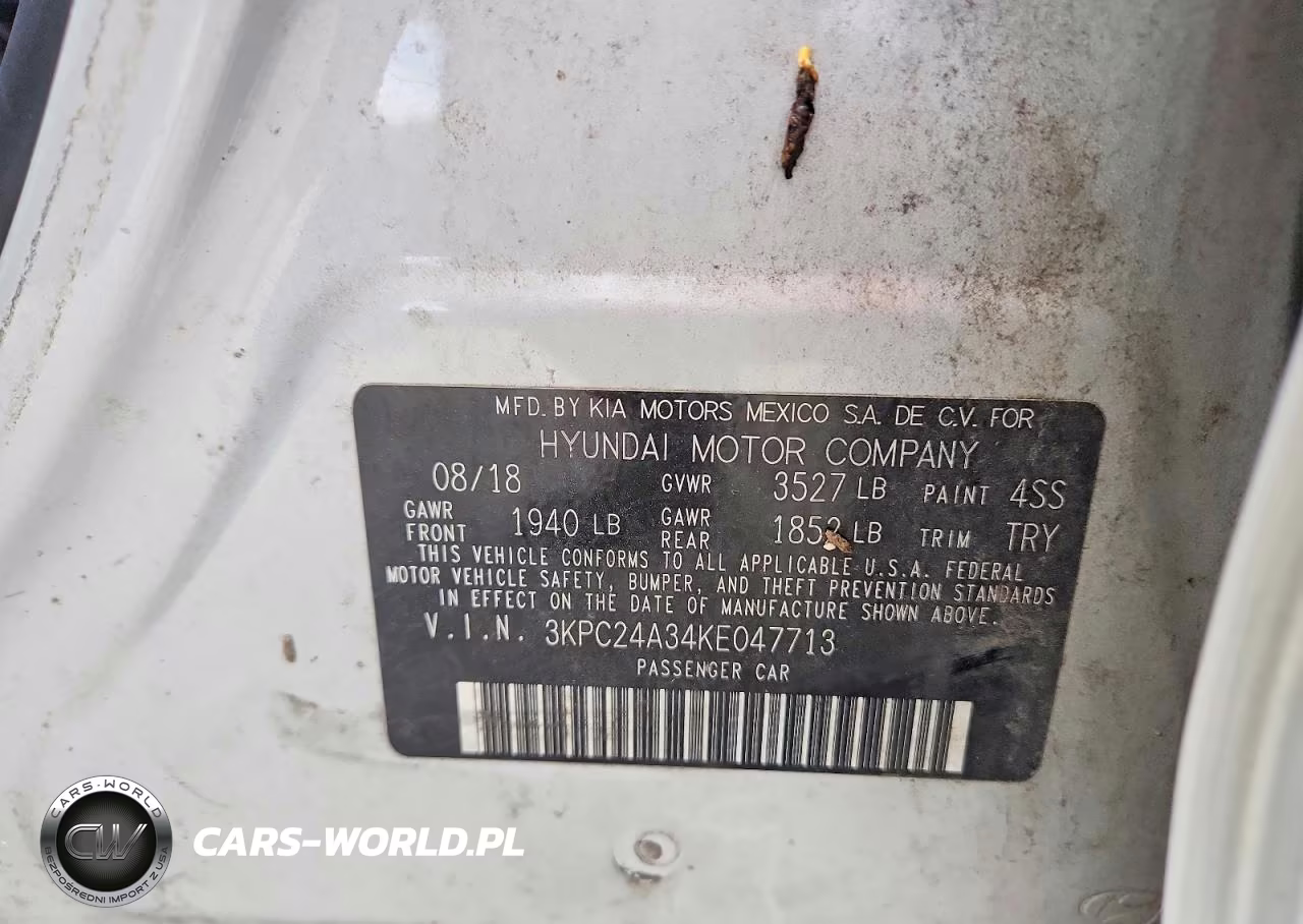 2019 Hyundai Accent Se VIN:3KPC24A34KE047713 - 12