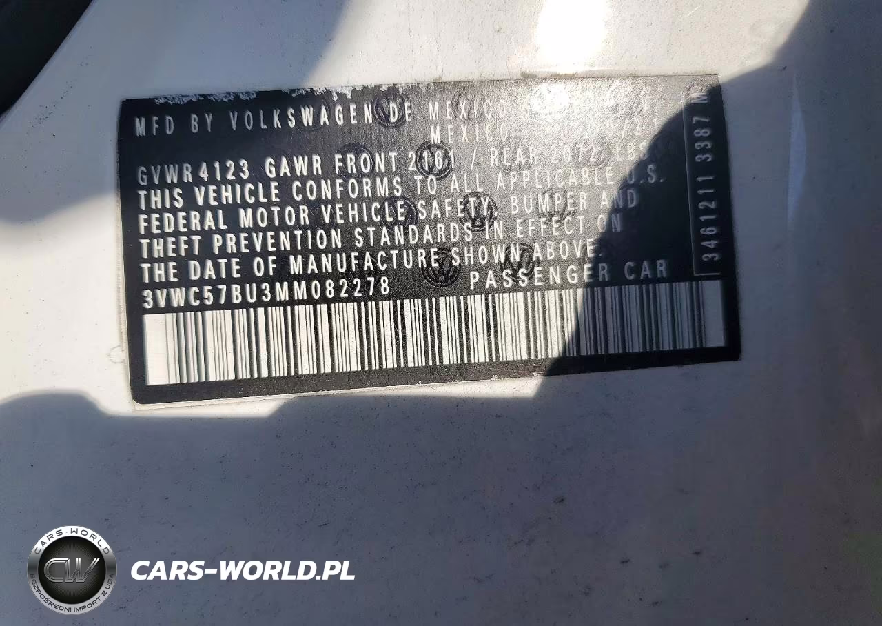 2021 Volkswagen Jetta S VIN:3VWC57BU3MM082278 - 12