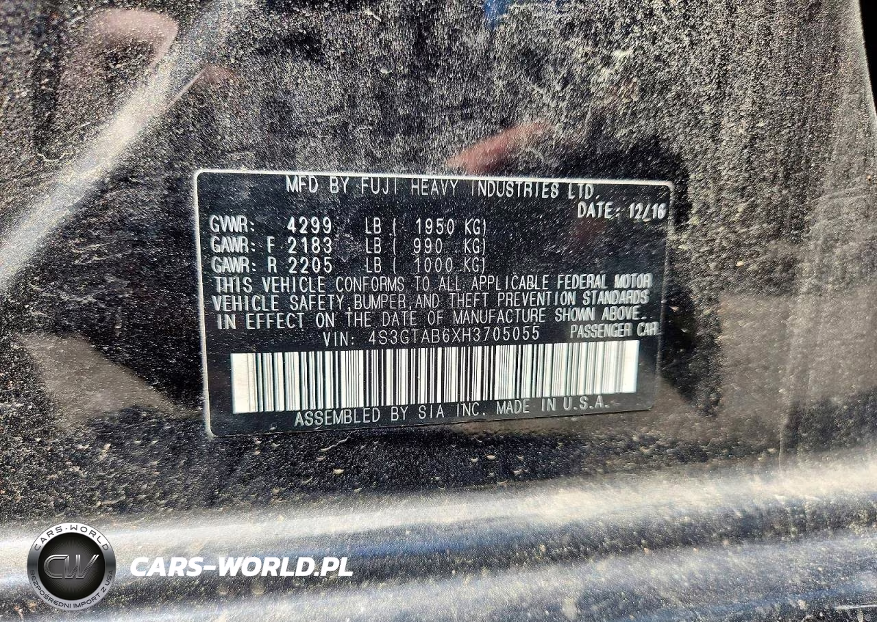 2017 Subaru Impreza Premium VIN:4S3GTAB6XH3705055 - 12