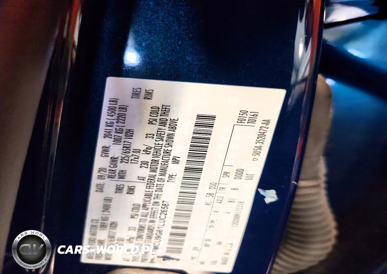 2020 Ford Escape Se VIN:1FMCU9G61LUC26587 - 14