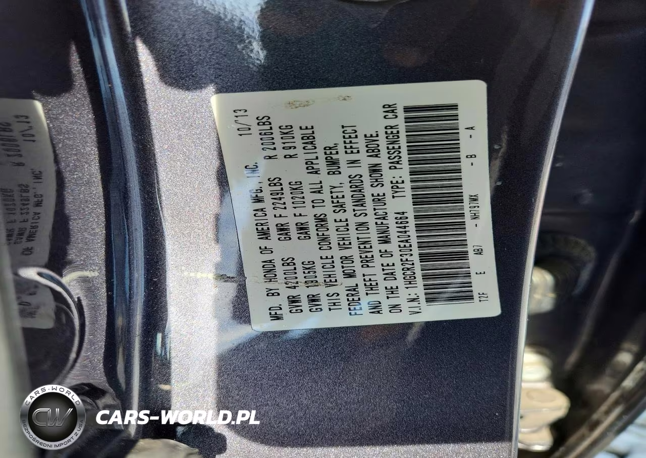 2014 Honda Accord Lx VIN:1HGCR2F30EA044664 - 13