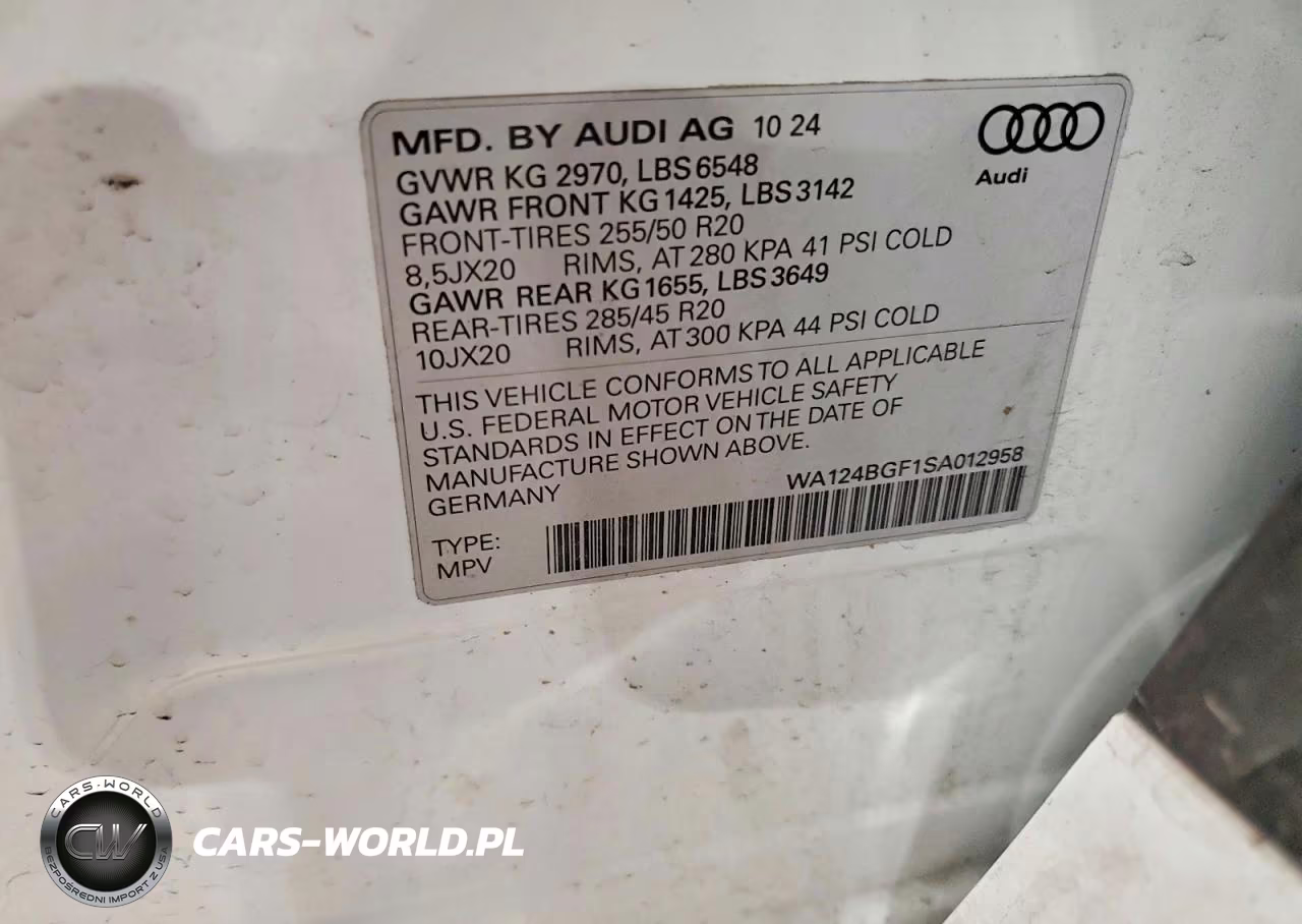 2025 Audi Q6 E-Tron Premium Plus VIN:WA124BGF1SA012958 - 13
