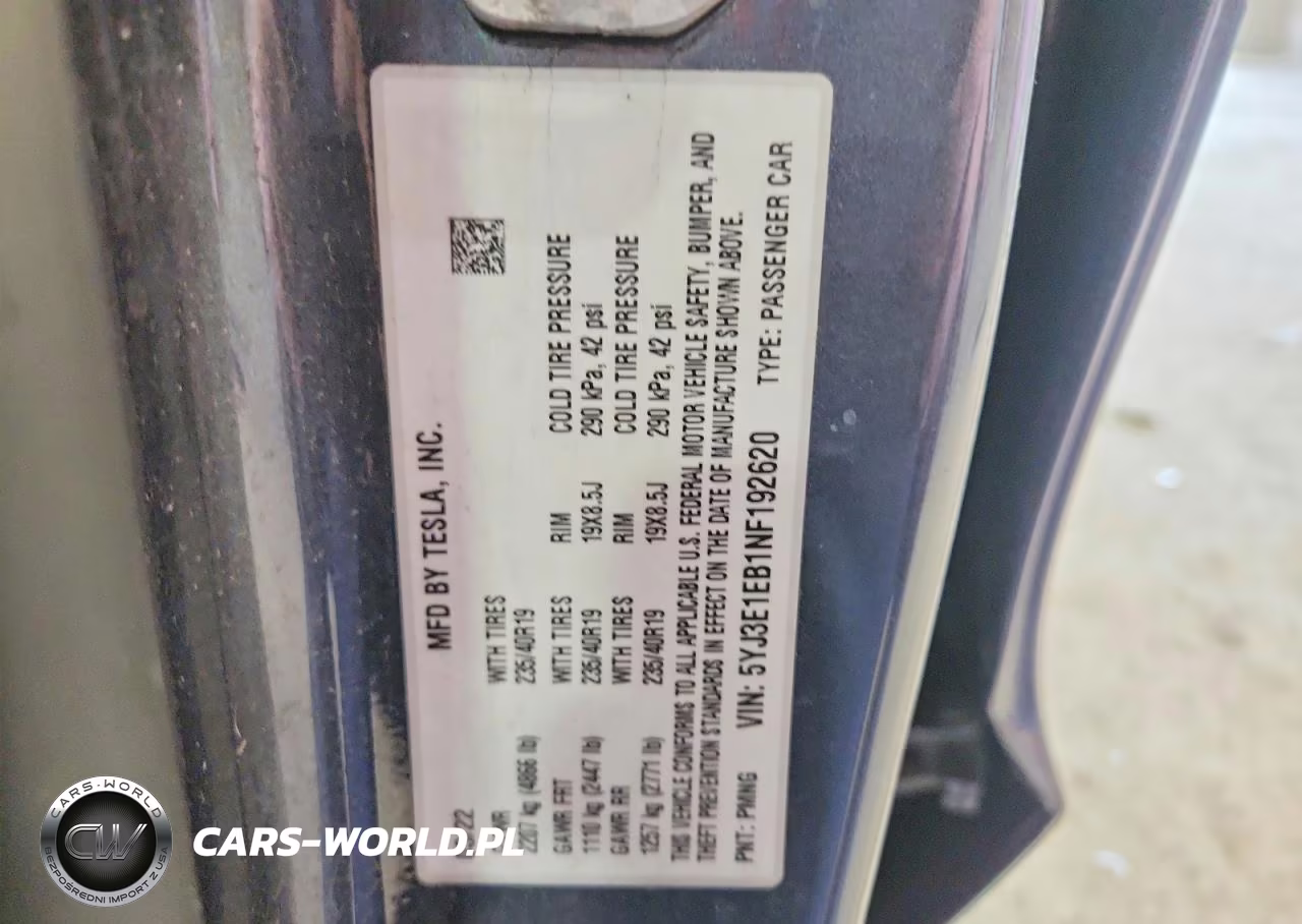 2022 Tesla Model 3 VIN:5YJ3E1EB1NF192620 - 13