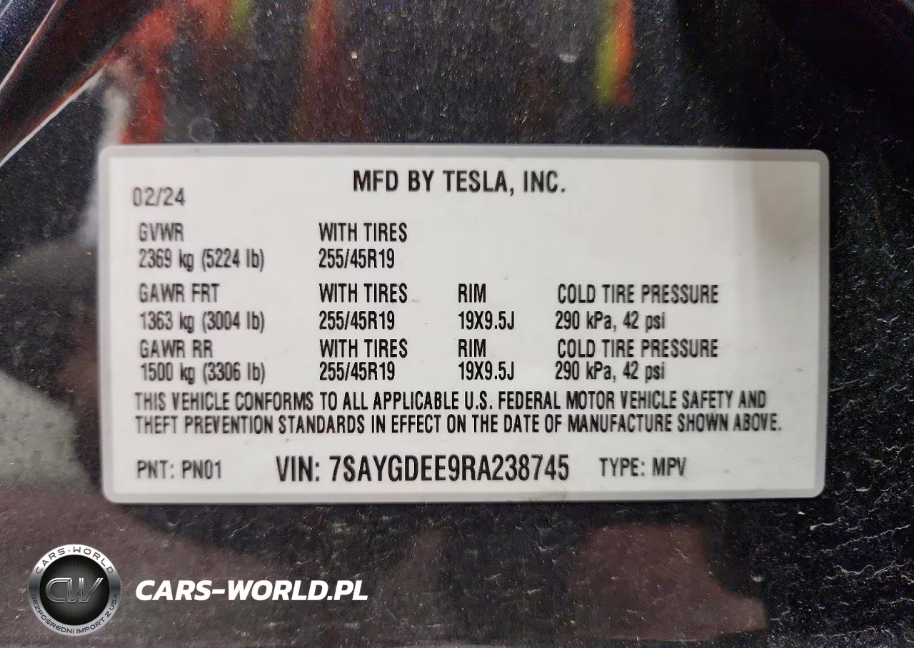 2024 Tesla Model Y VIN:7SAYGDEE9RA238745 - 13