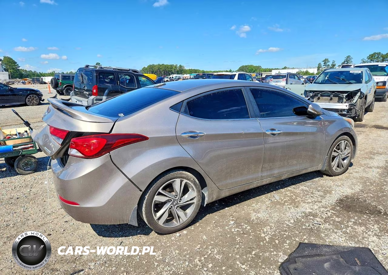 2016 Hyundai Elantra Limited VIN:5NPDH4AEXGH657011 - 3