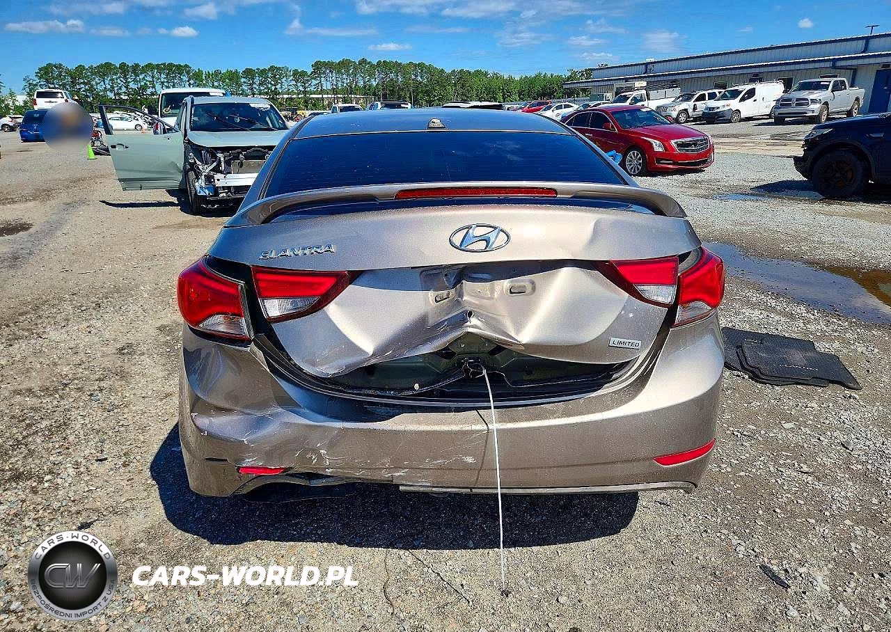 2016 Hyundai Elantra Limited VIN:5NPDH4AEXGH657011 - 6