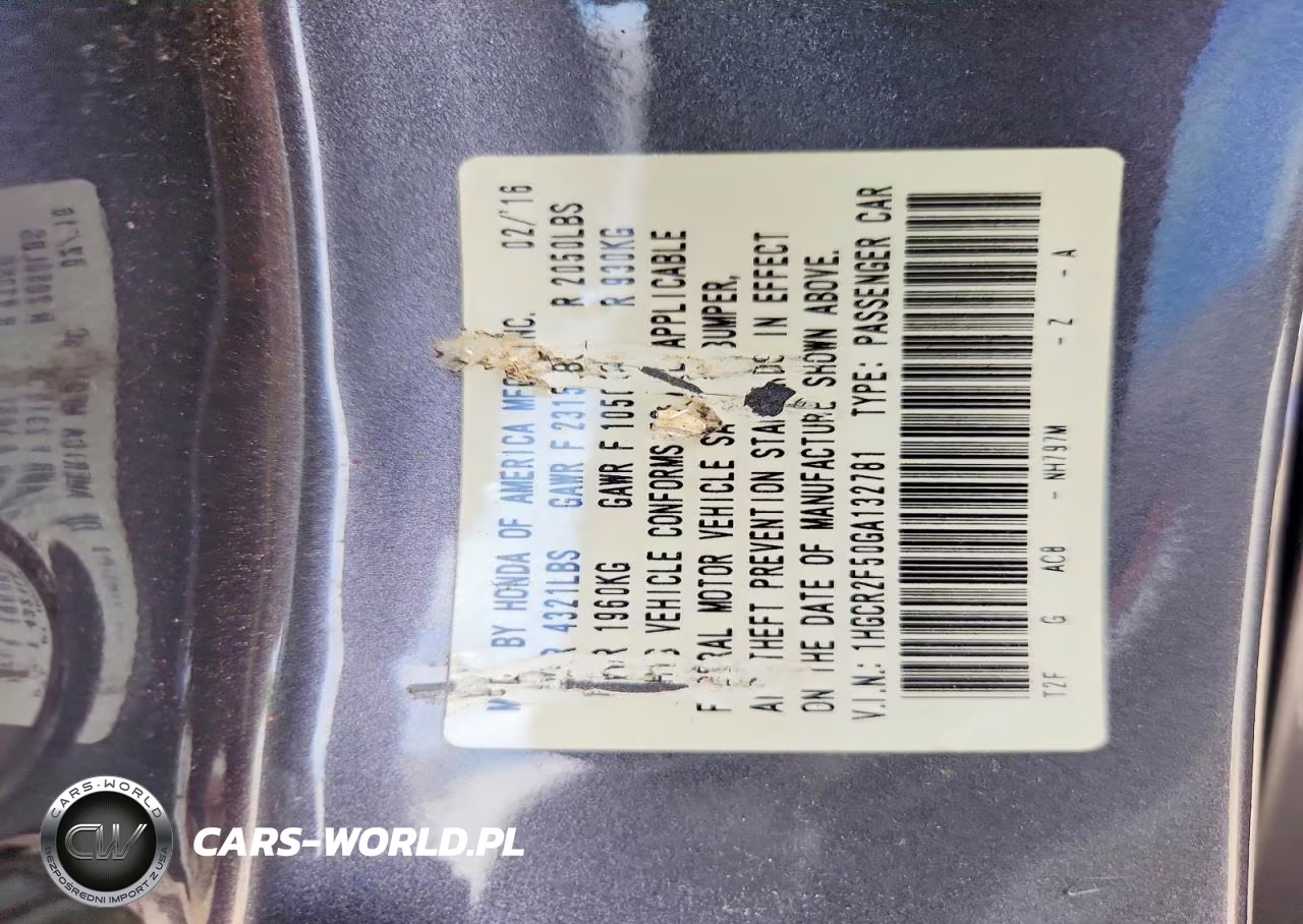 2016 Honda Accord Sport VIN:1HGCR2F50GA132781 - 12