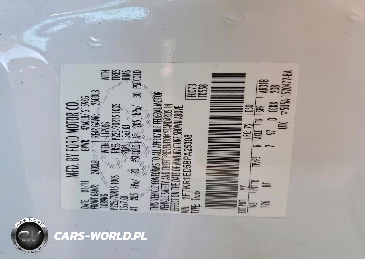 2011 Ford Ranger Super Cab VIN:1FTKR1ED5BPA25308 - 12