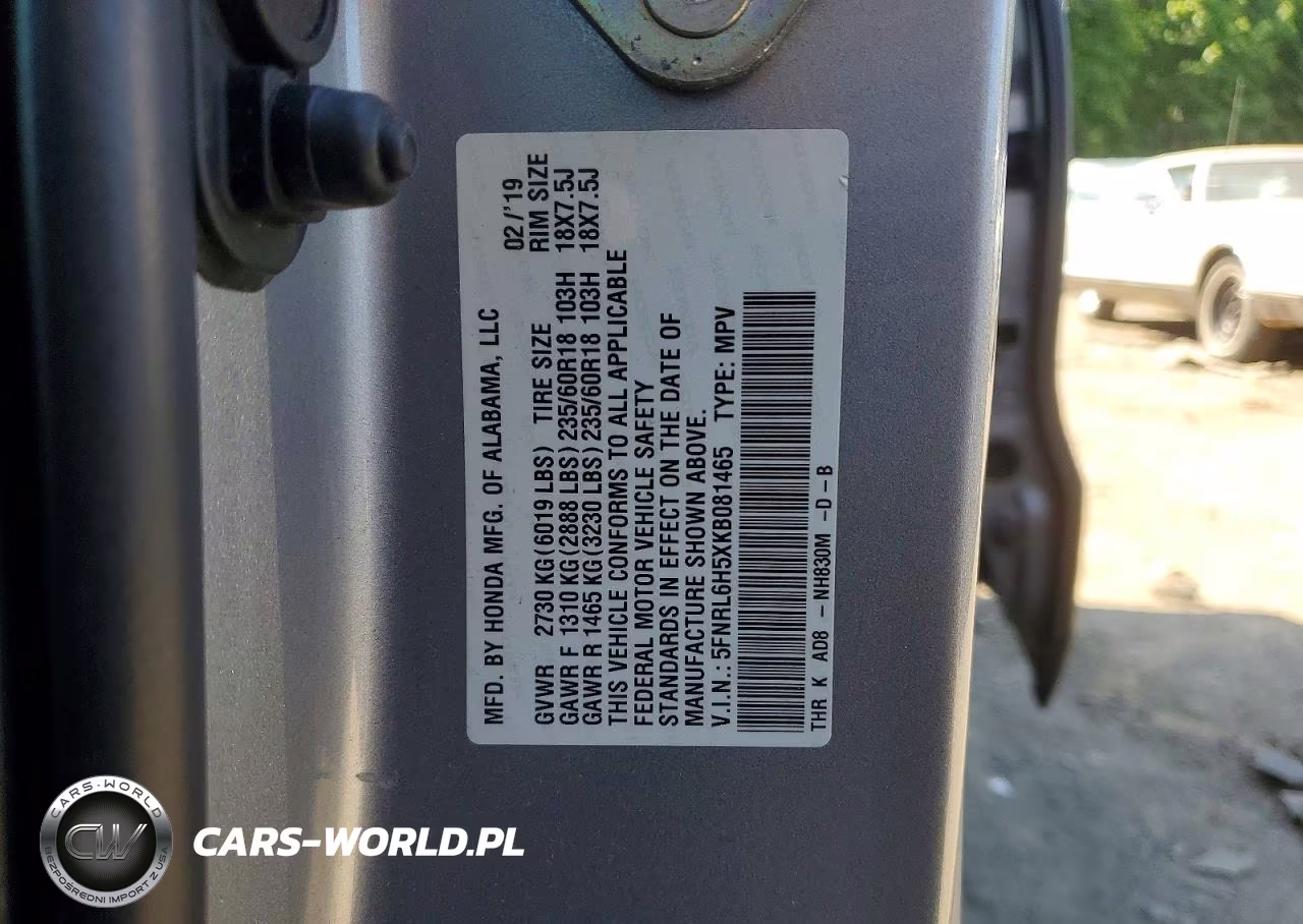 2019 Honda Odyssey Ex VIN:5FNRL6H5XKB081465 - 13