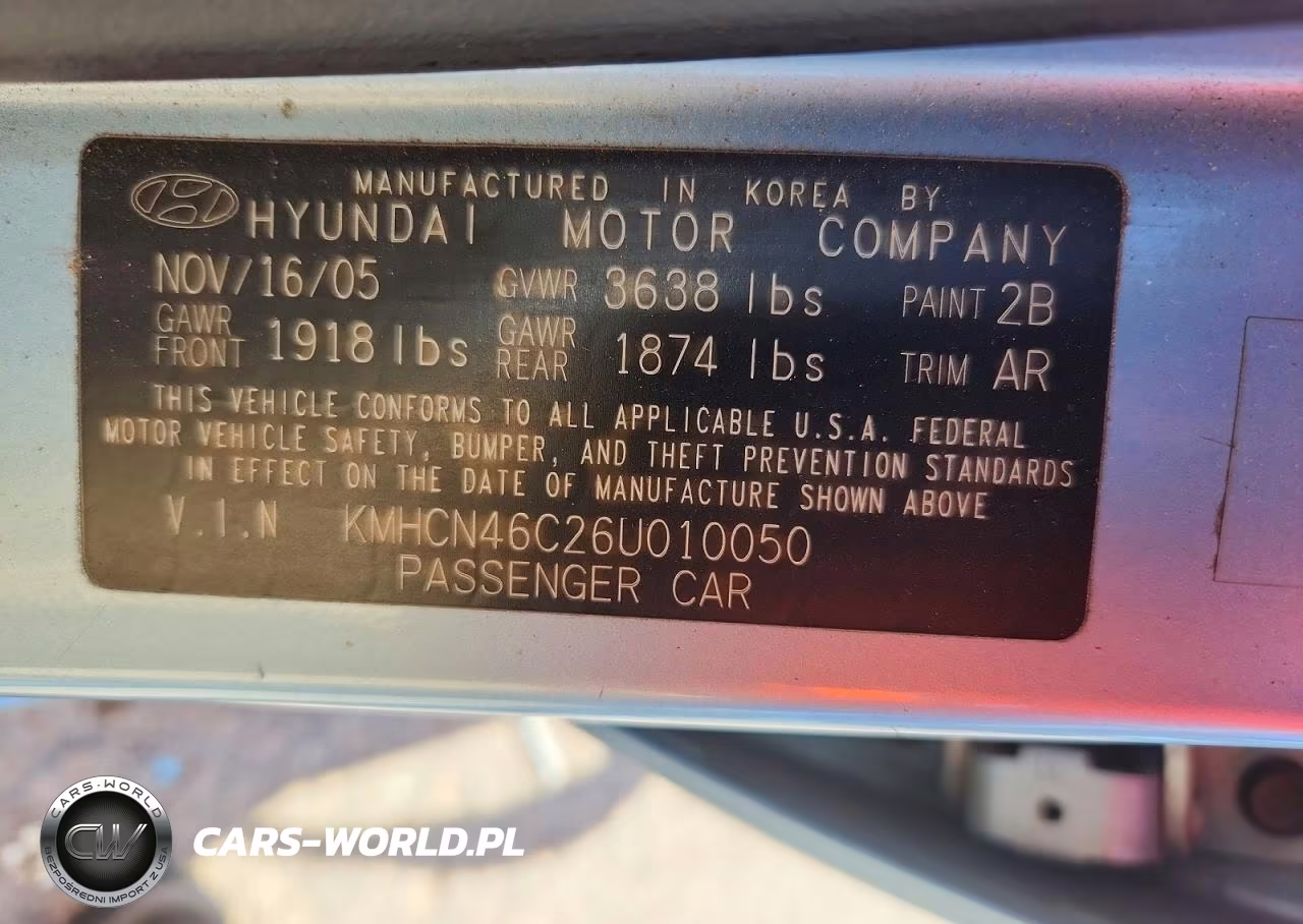 2006 Hyundai Accent Gls VIN:KMHCN46C26U010050 - 13