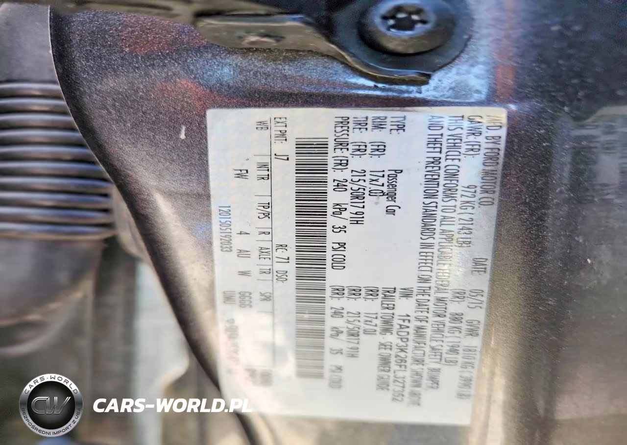 2015 Ford Focus Se VIN:1FADP3K26FL327352 - 12