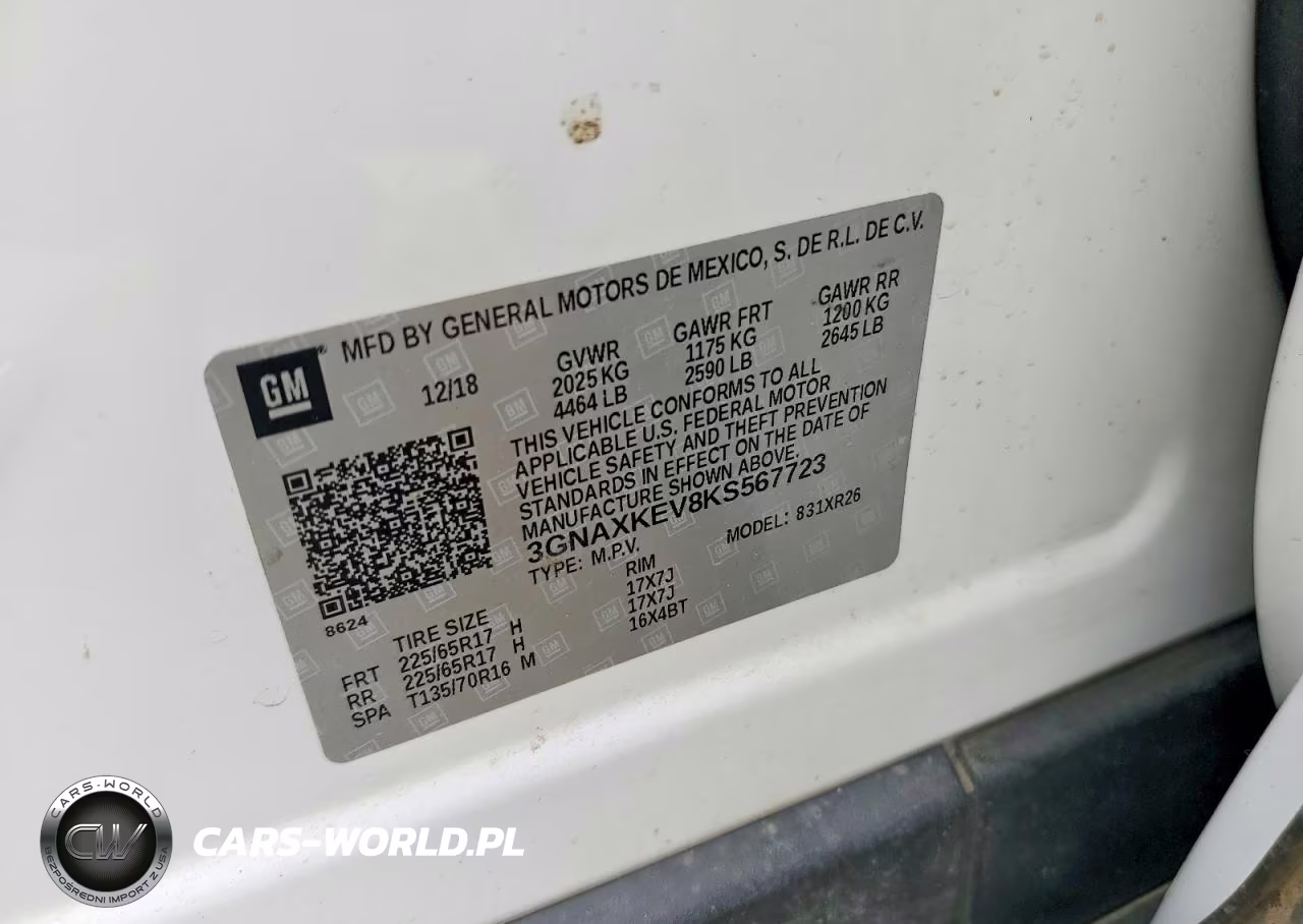 2019 Chevrolet Equinox Lt VIN:3GNAXKEV8KS567723 - 13