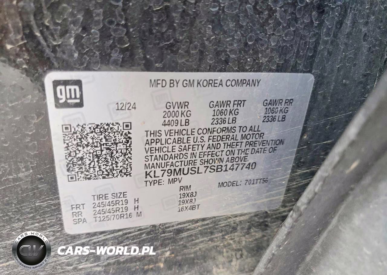 2025 Chevrolet Trailblazer Rs VIN:KL79MUSL7SB147740 - 14