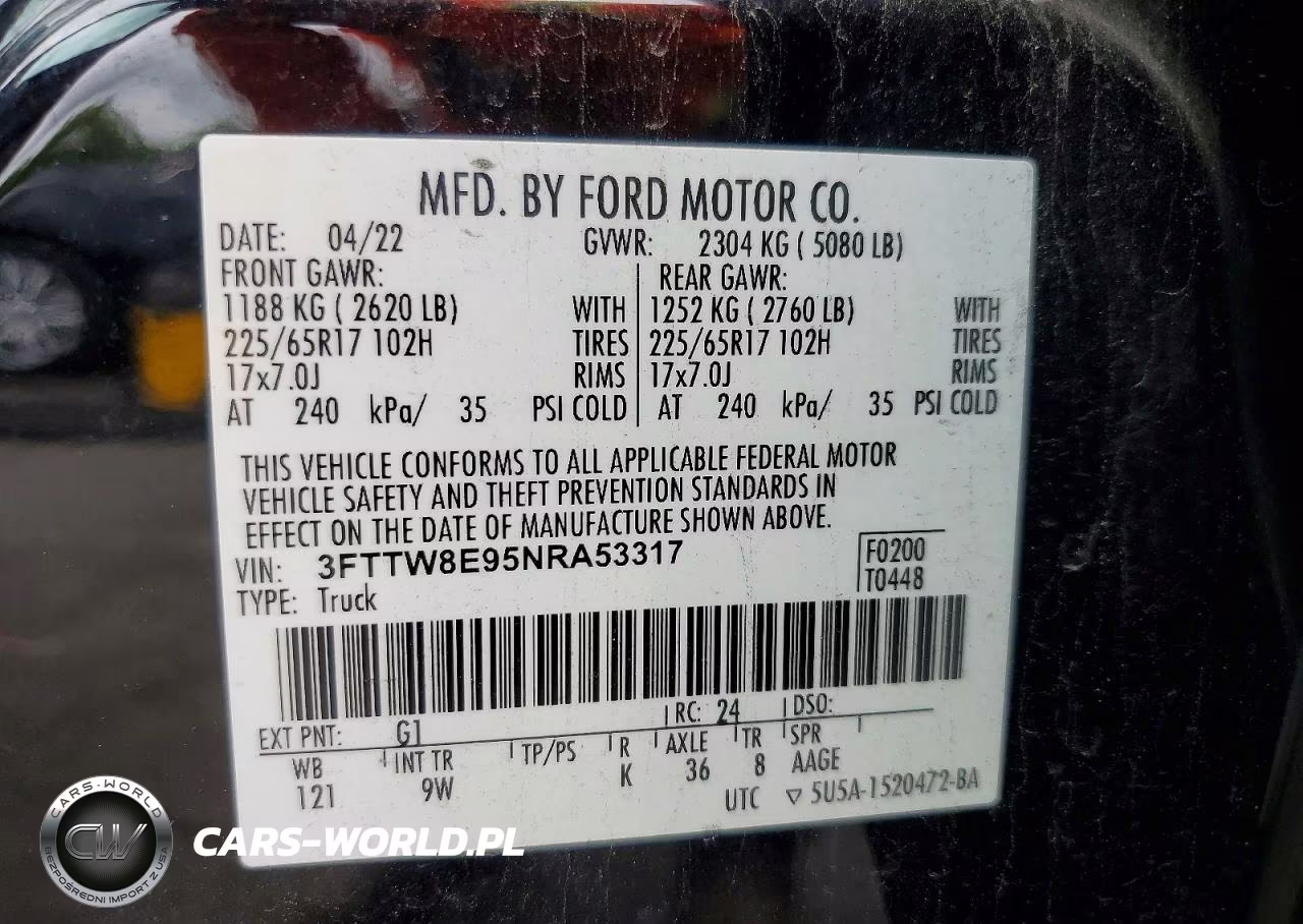 2022 Ford Maverick Xl VIN:3FTTW8E95NRA53317 - 12