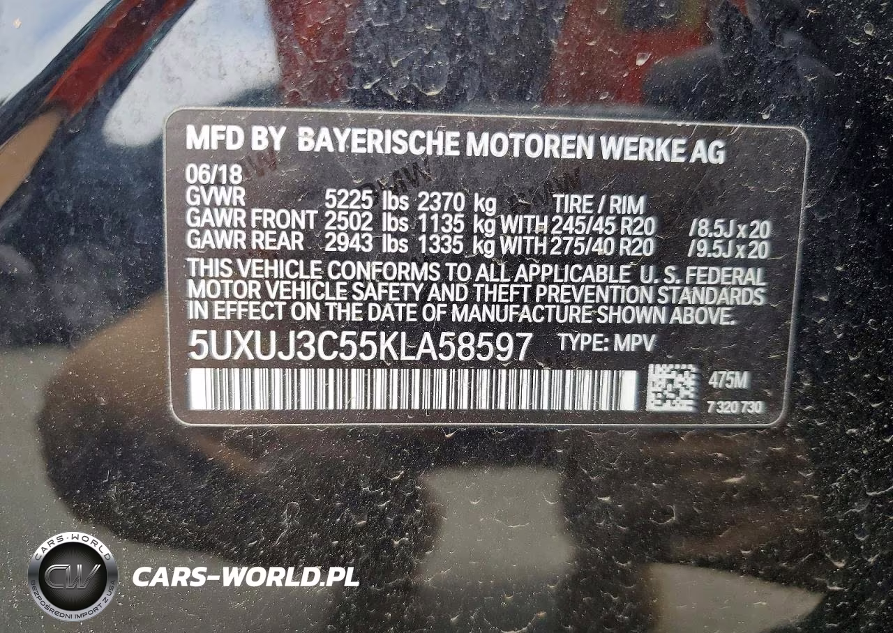 2019 BMW X4 xDrive30I VIN:5UXUJ3C55KLA58597 - 13