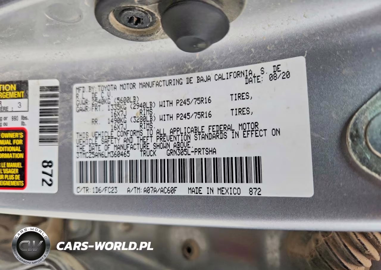 2020 Toyota Tacoma Sr5 V6 VIN:3TMCZ5AN6LM360465 - 13