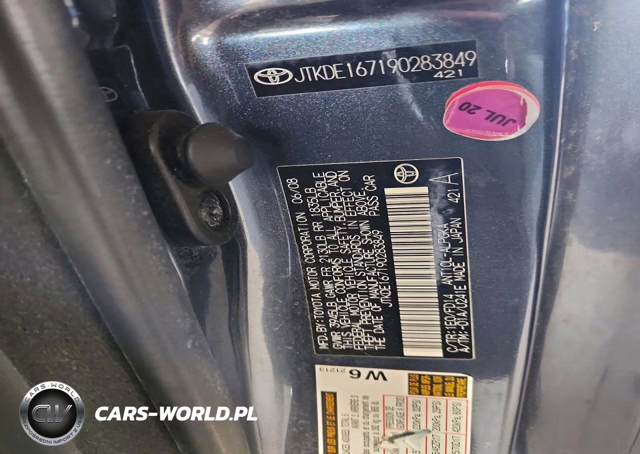 2009 Scion Tc Base VIN:JTKDE167190283849 - 13