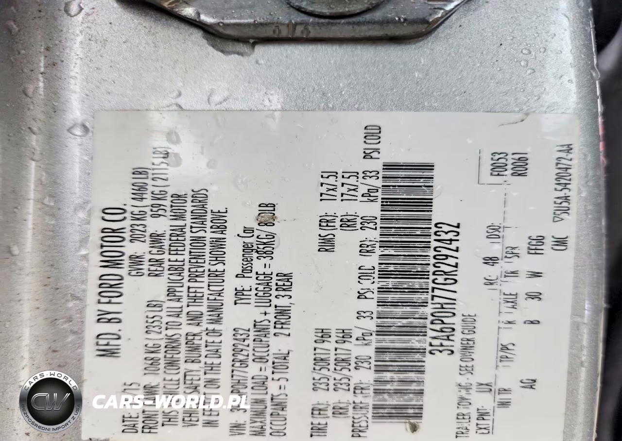2016 Ford Fusion Se VIN:3FA6P0H77GR292432 - 13