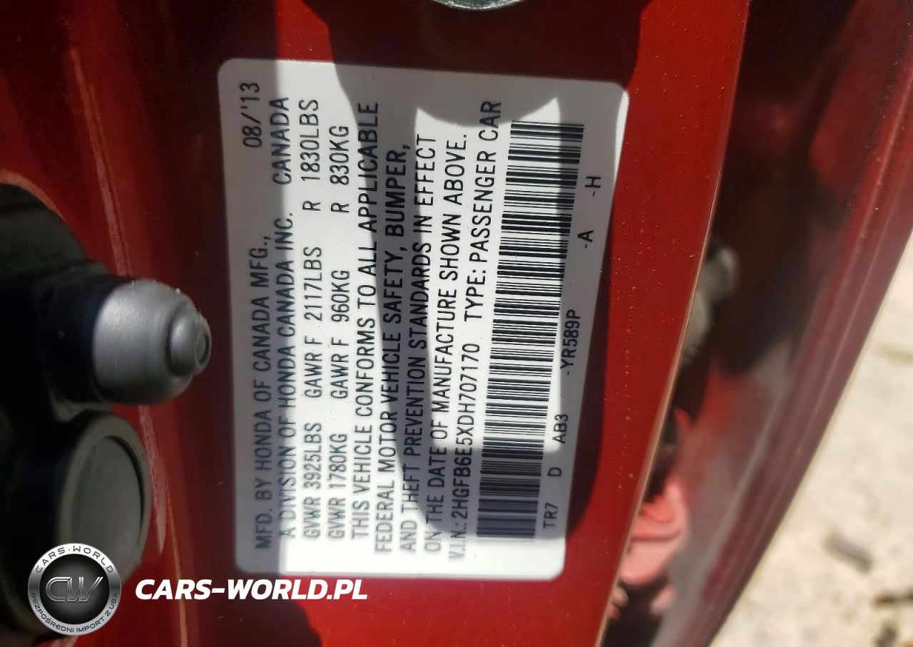 2013 Honda Civic Si VIN:2HGFB6E5XDH707170 - 12