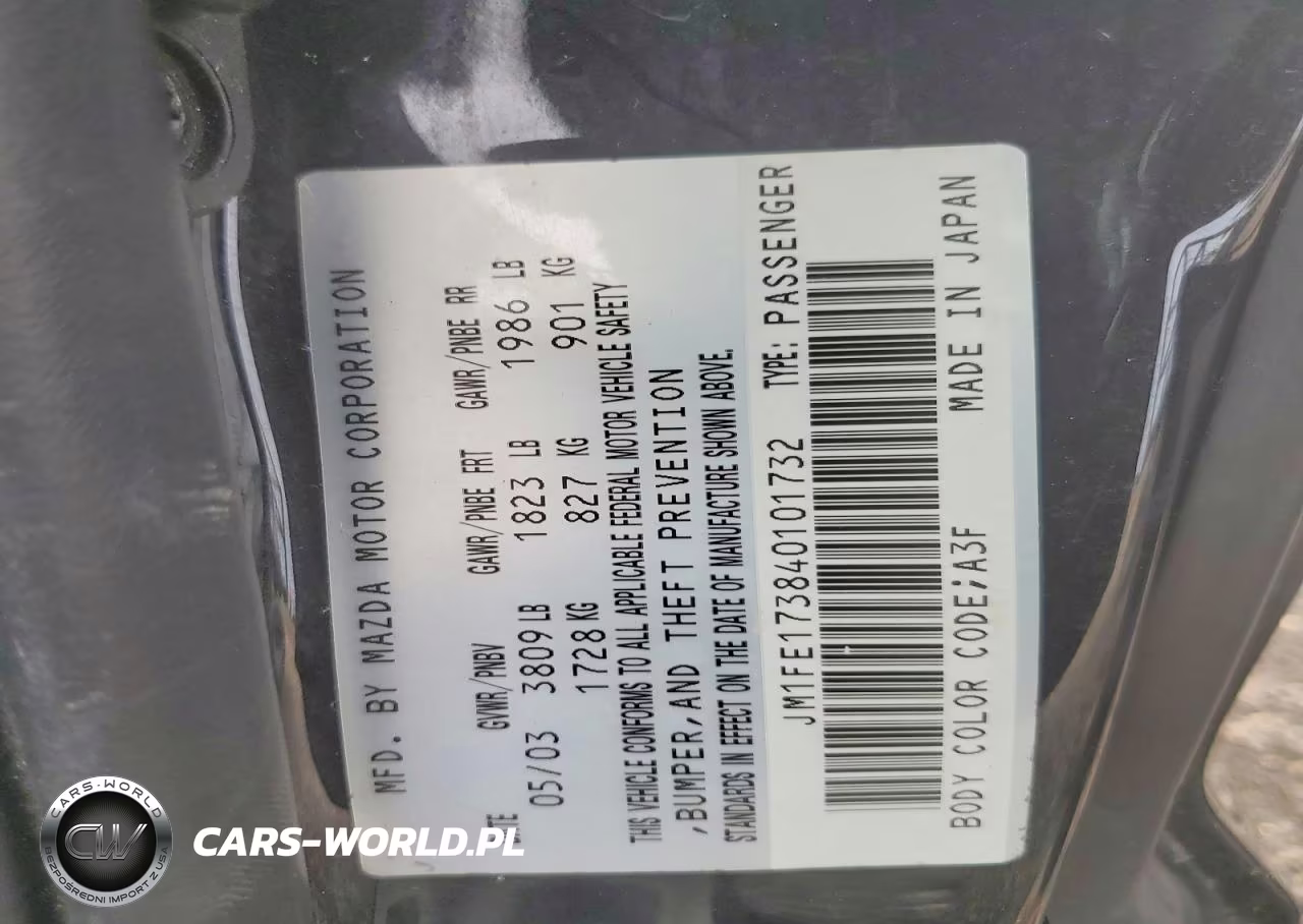 2004 Mazda Rx-8 6 Speed Manual VIN:JM1FE173840101732 - 12