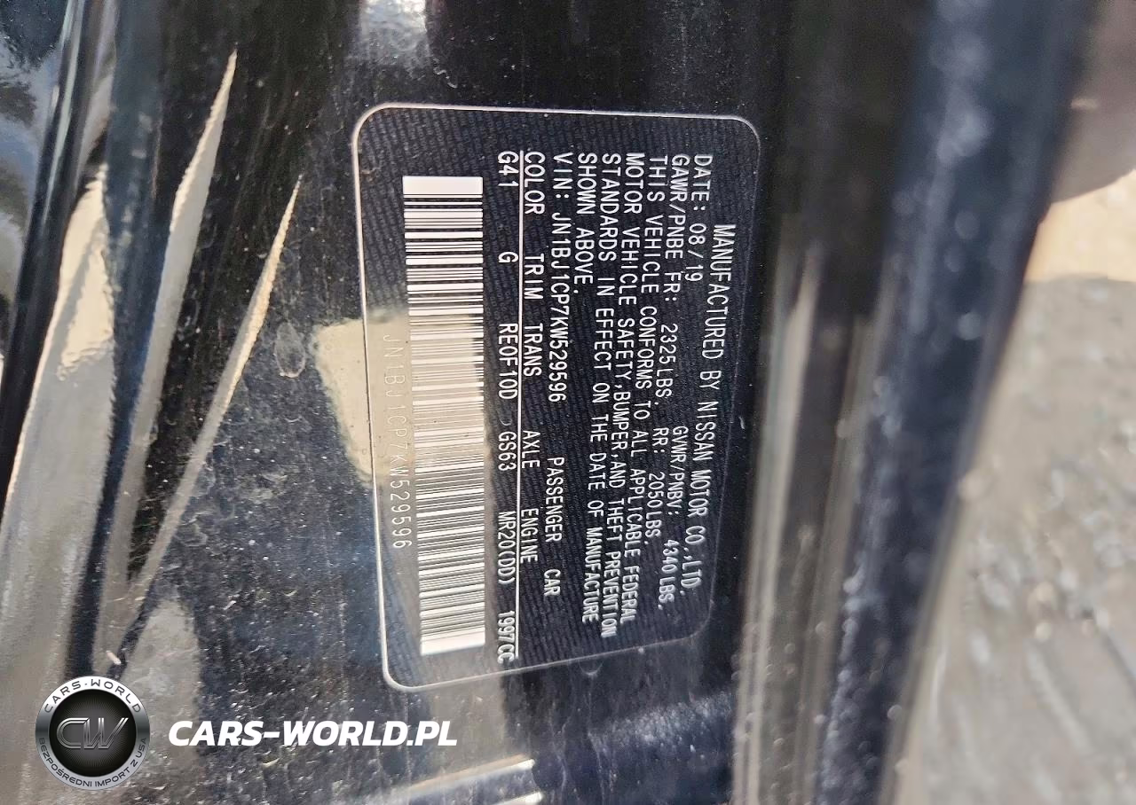 2019 Nissan Rogue Sport Sv VIN:JN1BJ1CP7KW529596 - 13