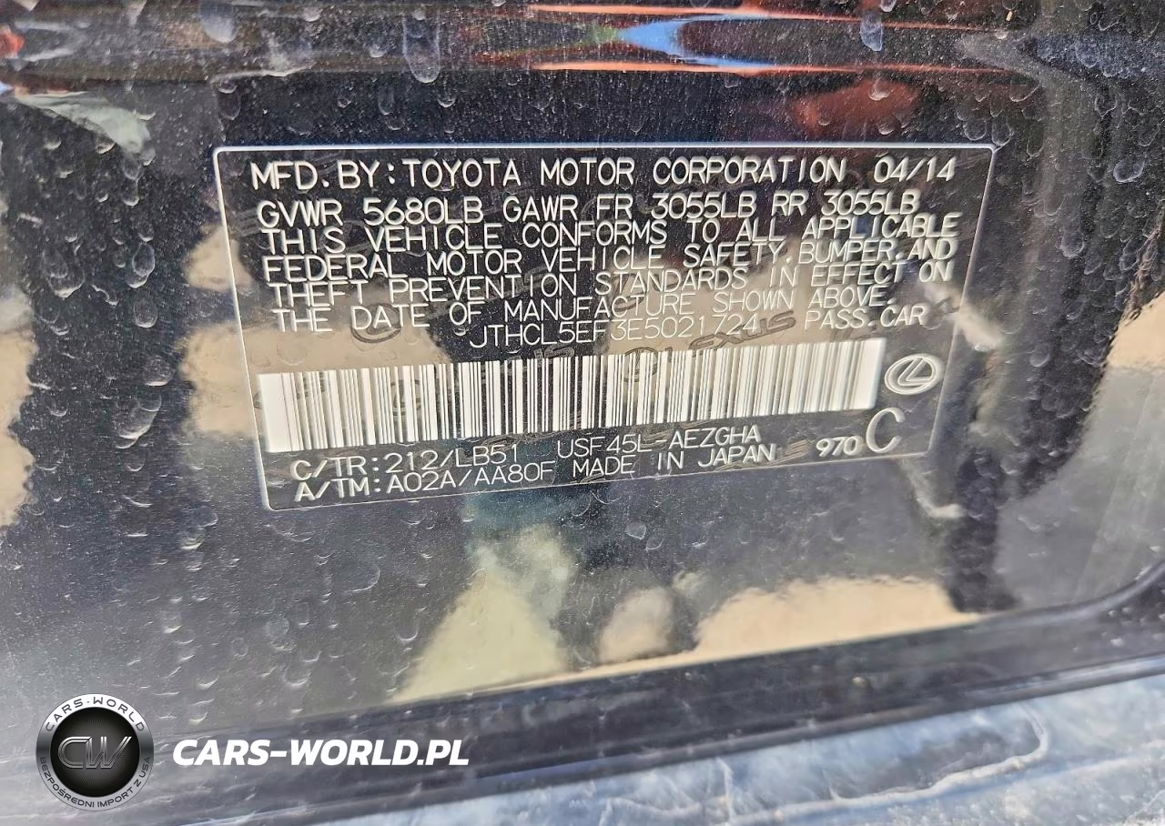 2014 Lexus Ls 460 VIN:JTHCL5EF3E5021724 - 13