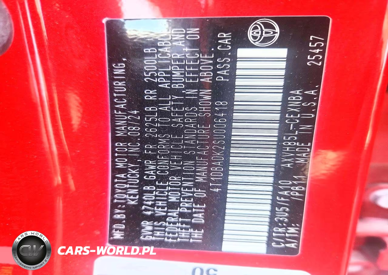 2025 Toyota Camry Le VIN:4T1DBADK2SU006418 - 13