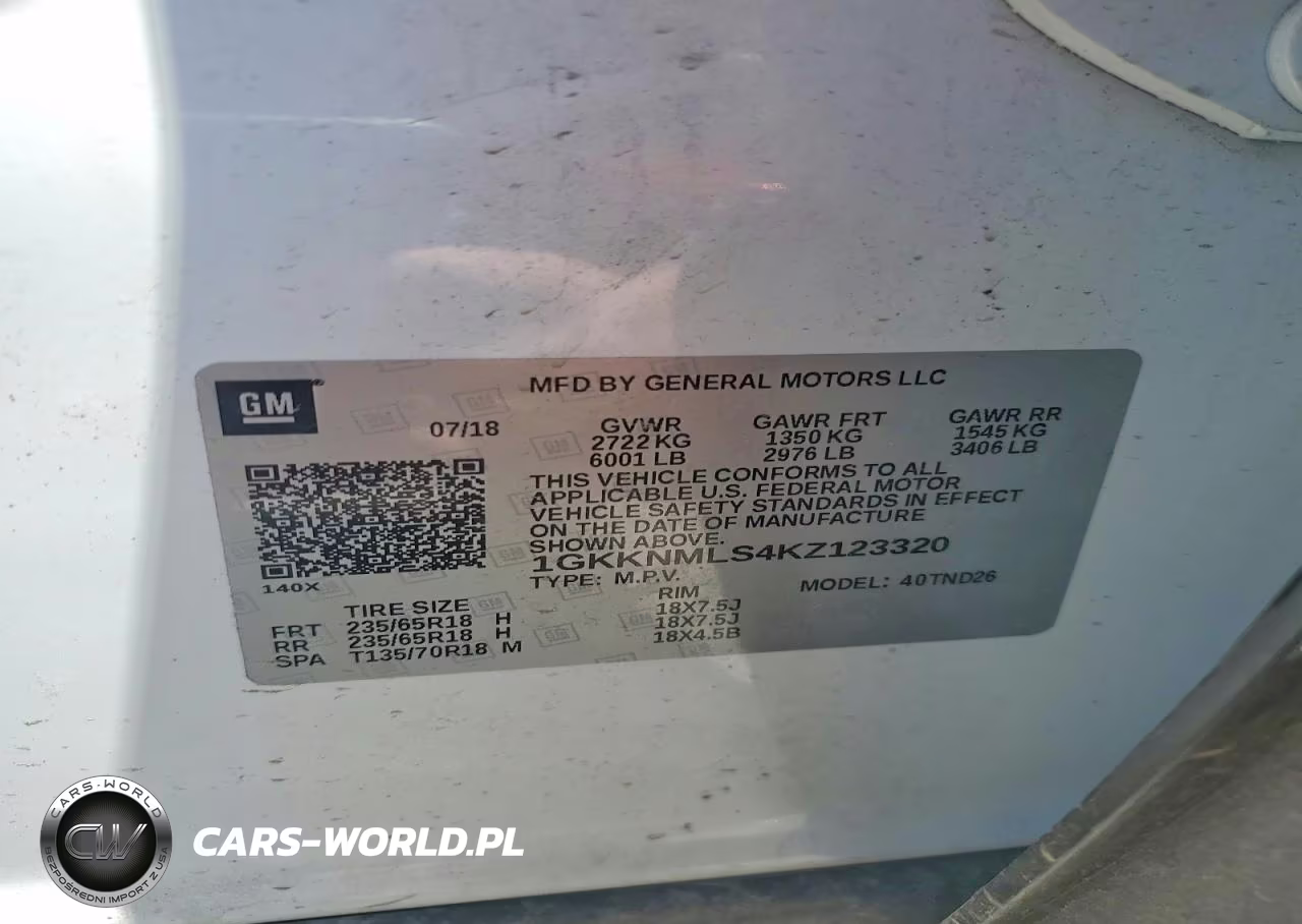 2019 GMC Acadia VIN:1GKKNMLS4KZ123320 - 13