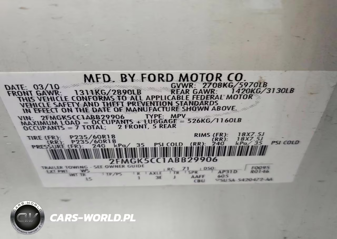 2010 Ford Flex Sel VIN:2FMGK5CC1ABB29906 - 12