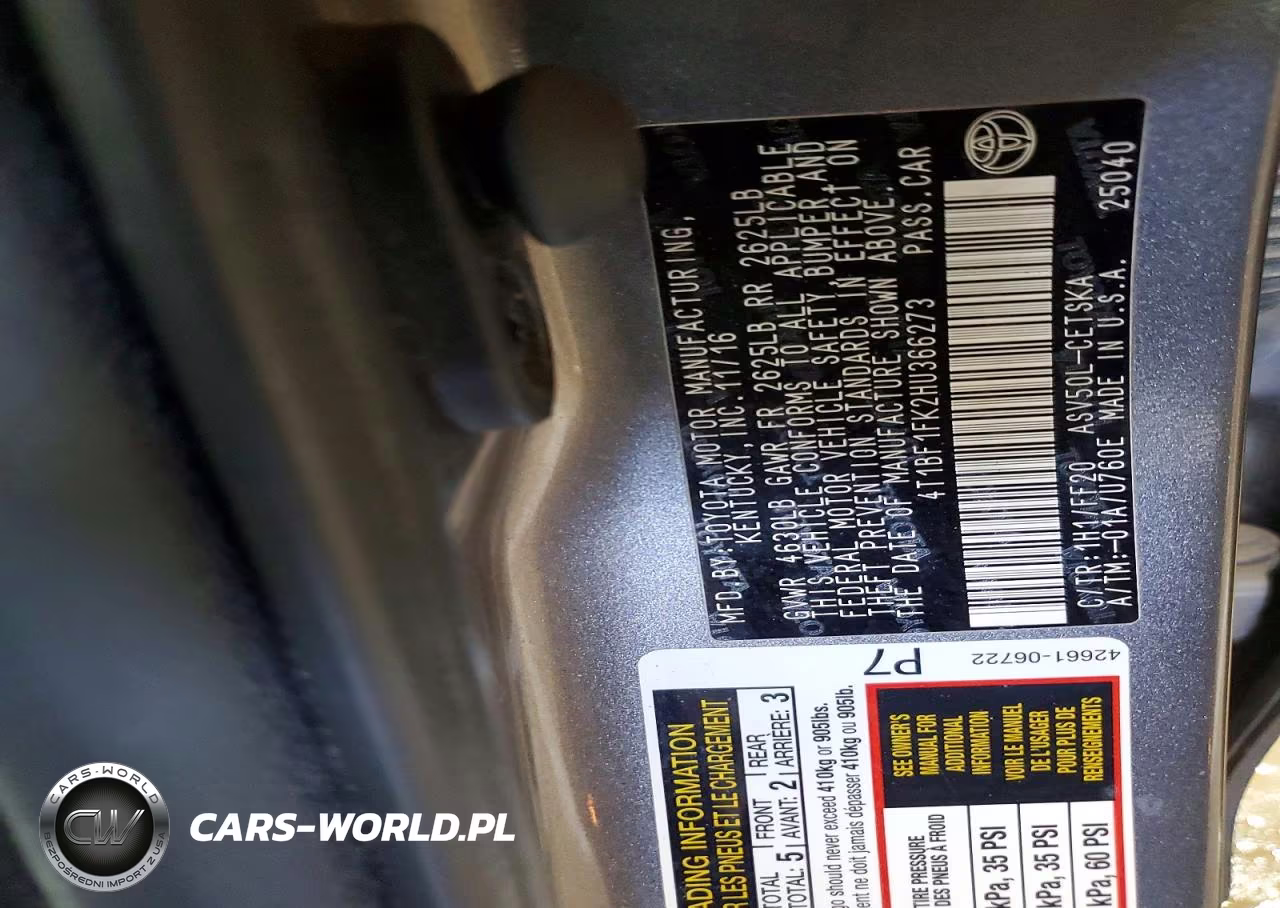 2017 Toyota Camry Se VIN:4T1BF1FK2HU366273 - 12