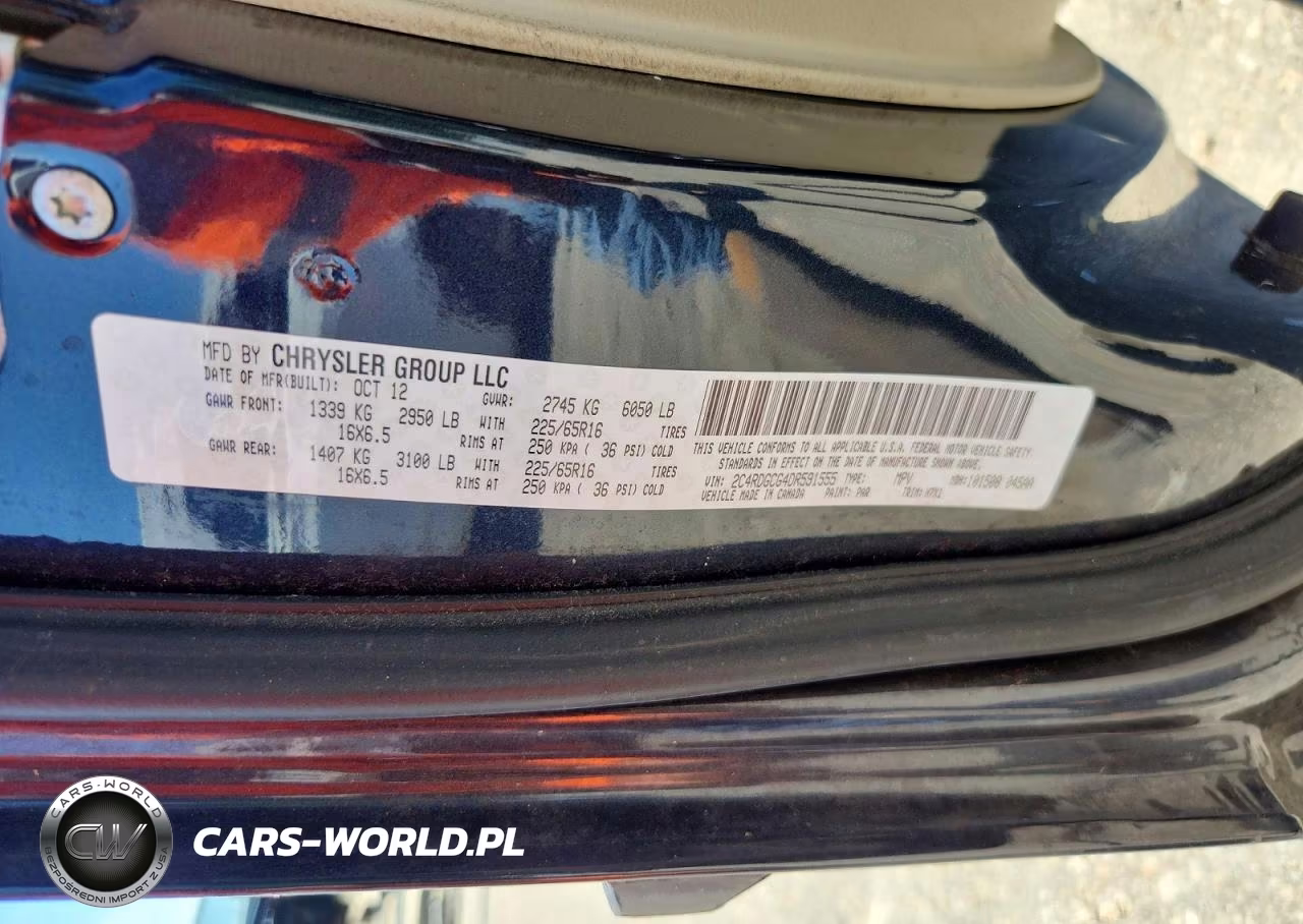 2013 Dodge Grand Caravan Sxt VIN:2C4RDGCG4DR591555 - 13