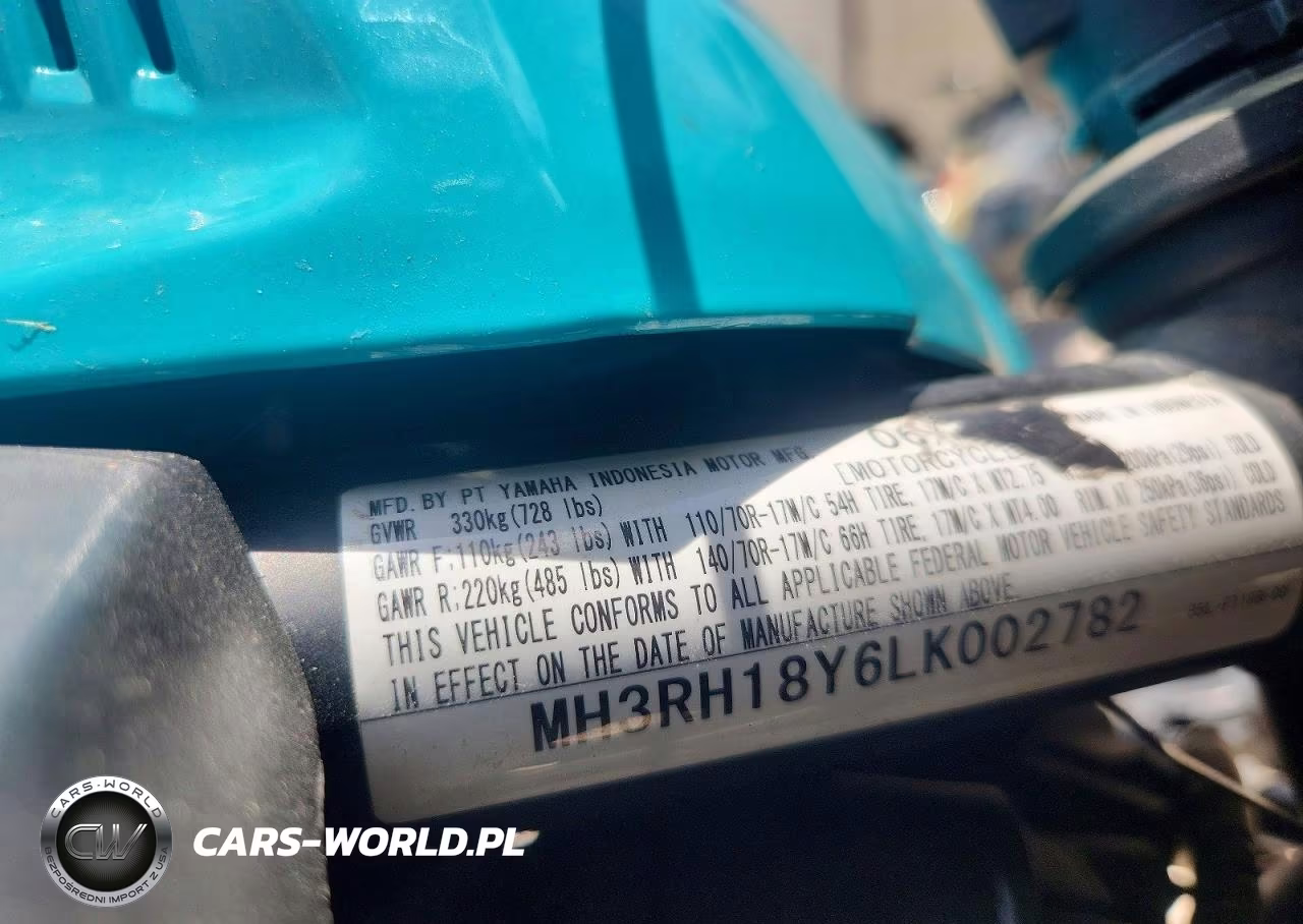 2020 Yamaha Yzfr3 A VIN:MH3RH18Y6LK002782 - 9