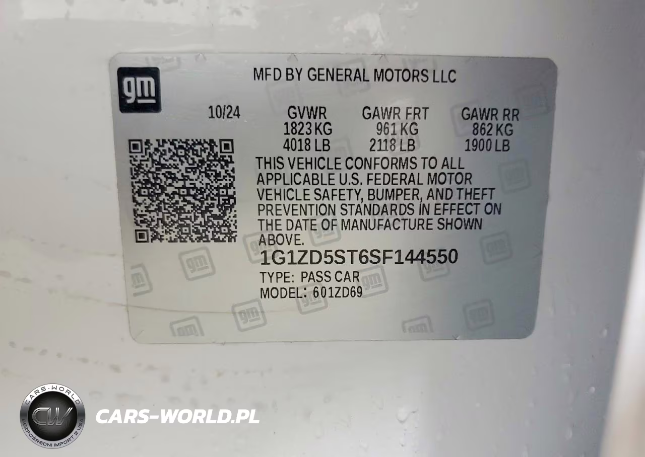 2025 Chevrolet Malibu Lt VIN:1G1ZD5ST6SF144550 - 12