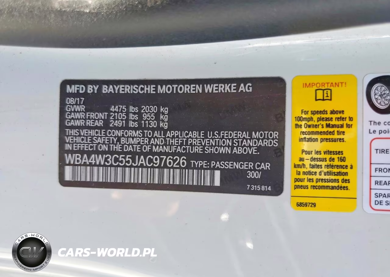 2018 BMW 430I VIN:WBA4W3C55JAC97626 - 12