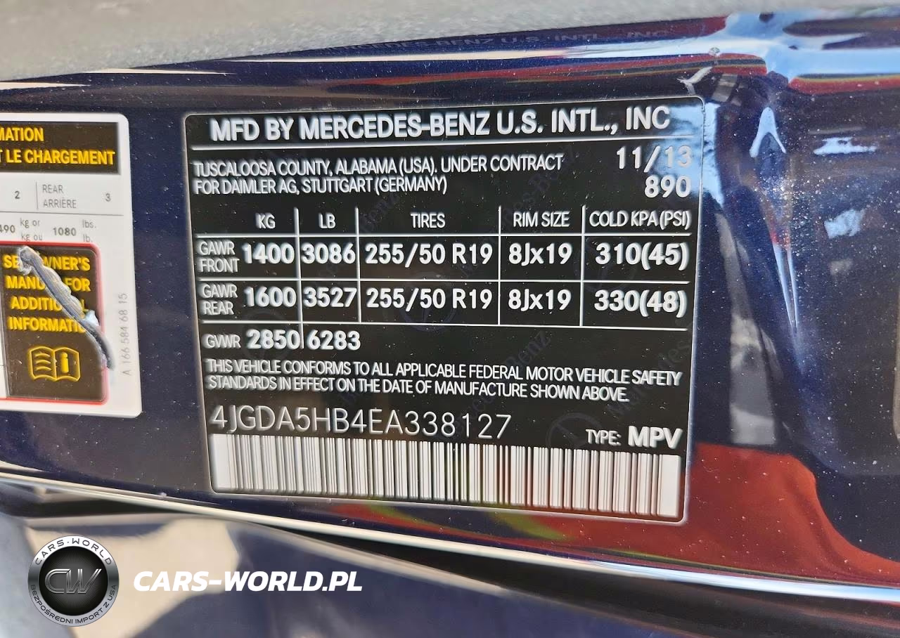 2014 Mercedes-Benz Ml 350 4Matic VIN:4JGDA5HB4EA338127 - 13