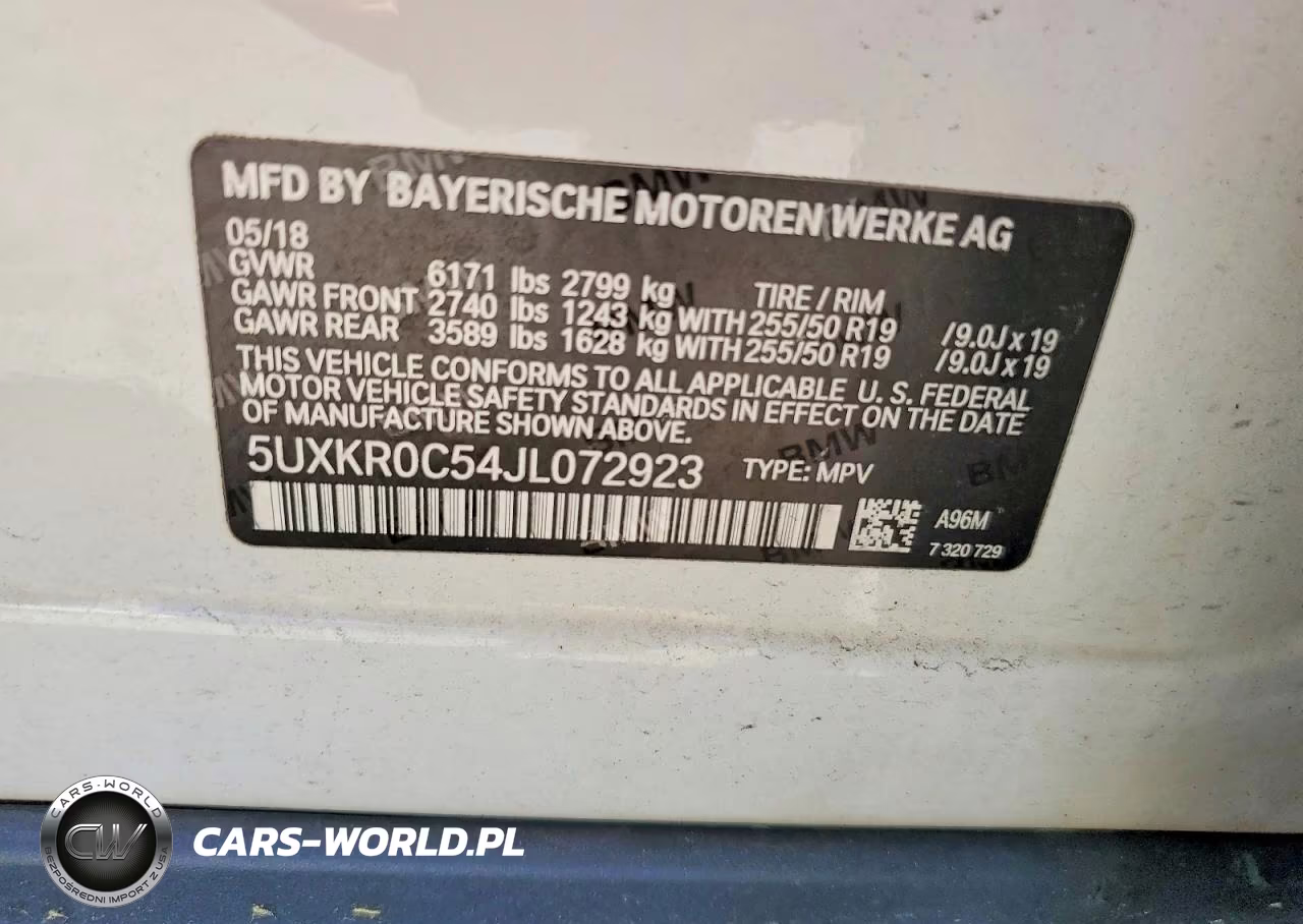2018 BMW X5 xDrive35I VIN:5UXKR0C54JL072923 - 13