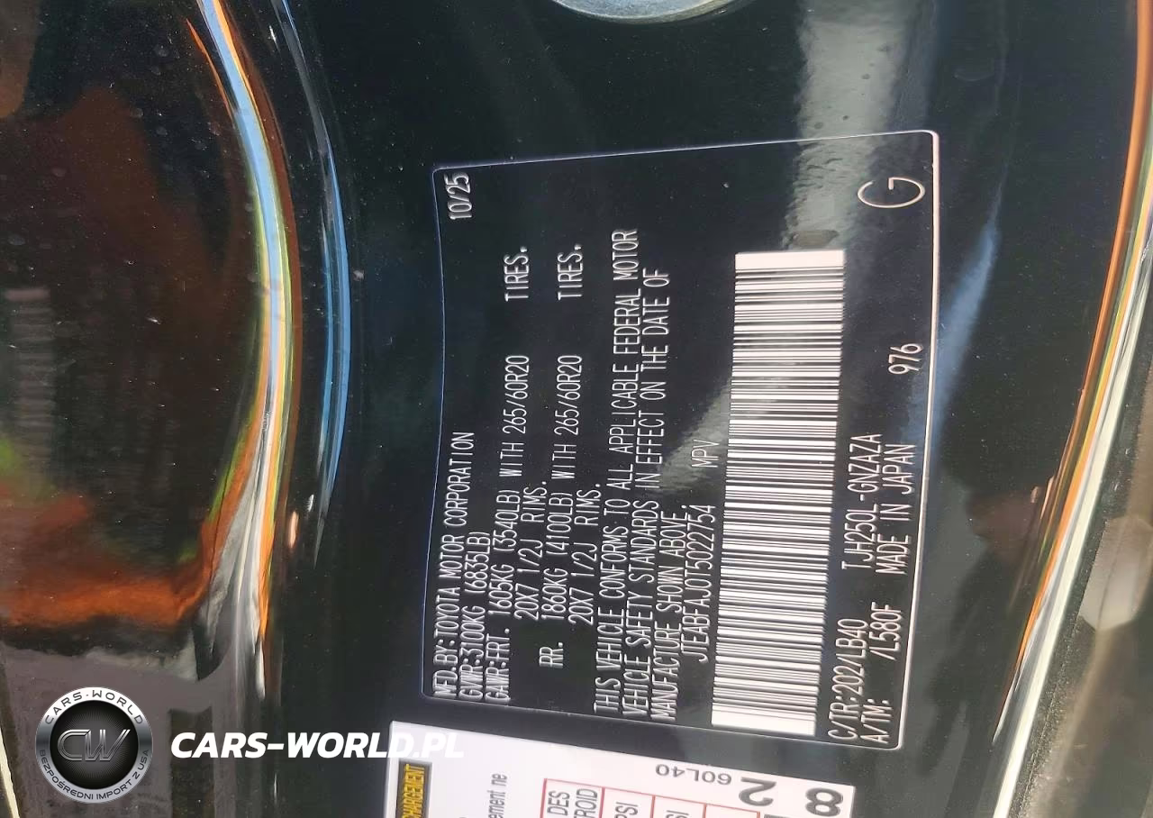 2026 Toyota Land Cruiser Base VIN:JTEABFAJ0T5022754 - 13