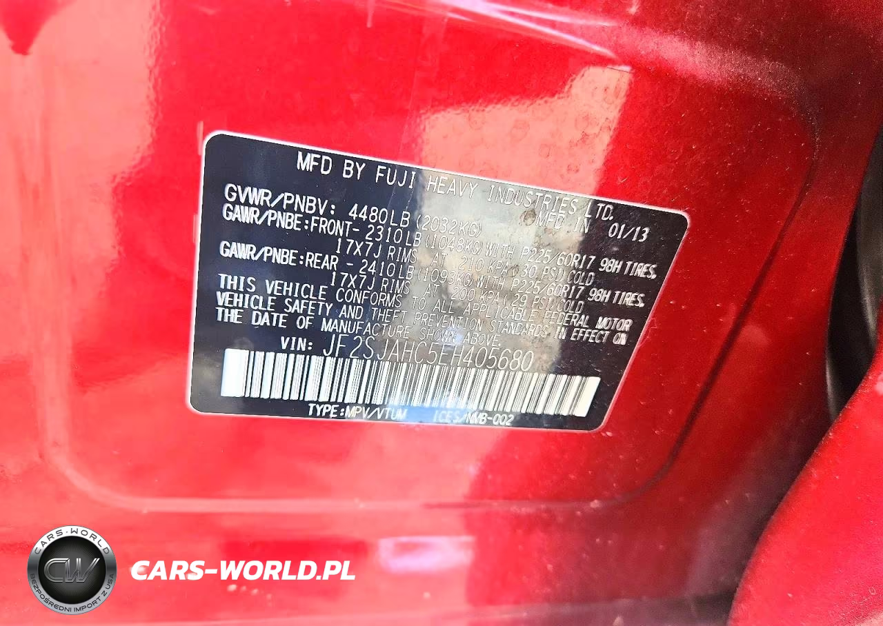 2014 Subaru Forester 2.5I Limited VIN:JF2SJAHC5EH405680 - 13