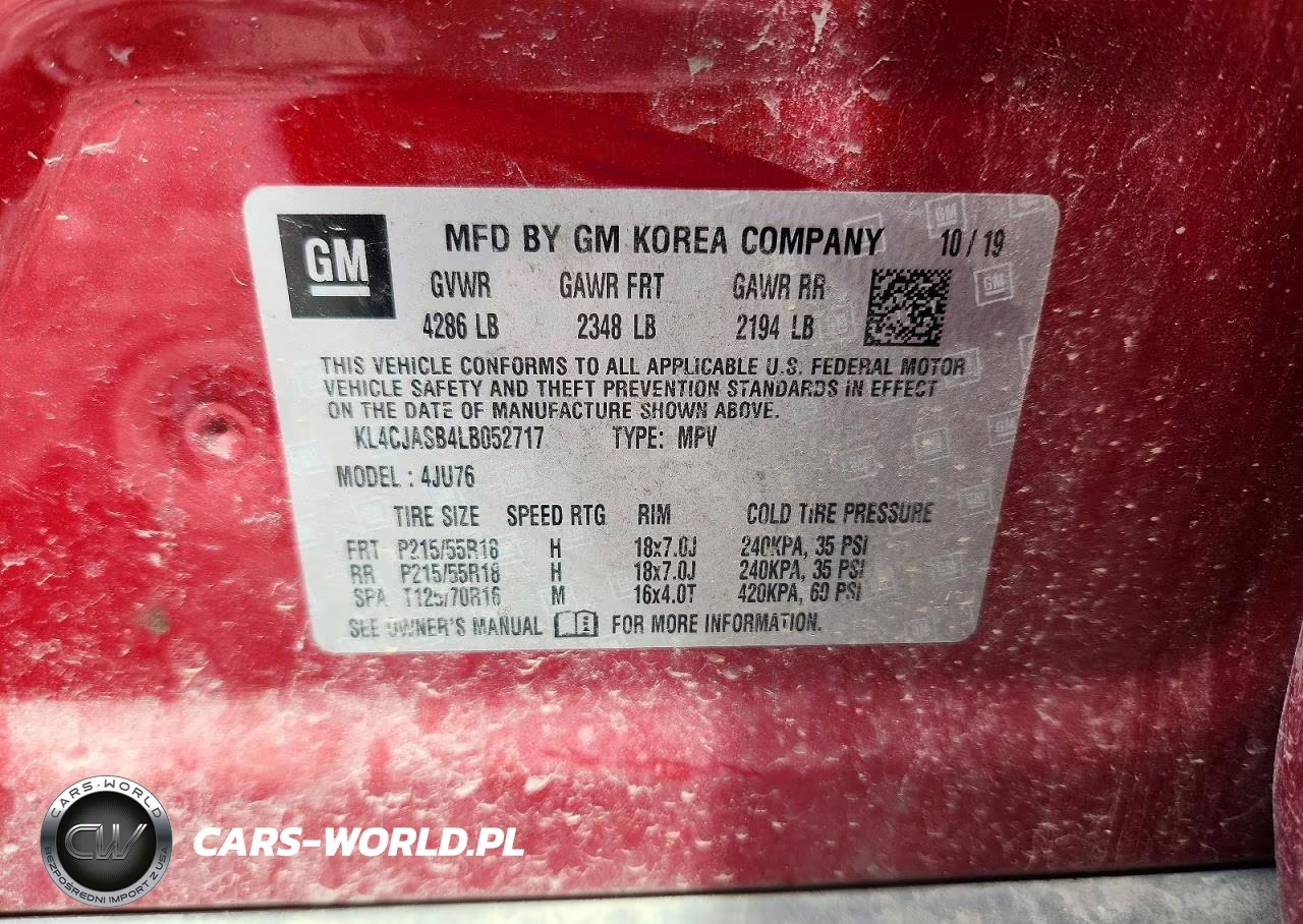 2020 Buick Encore Preferred VIN:KL4CJASB4LB052717 - 12