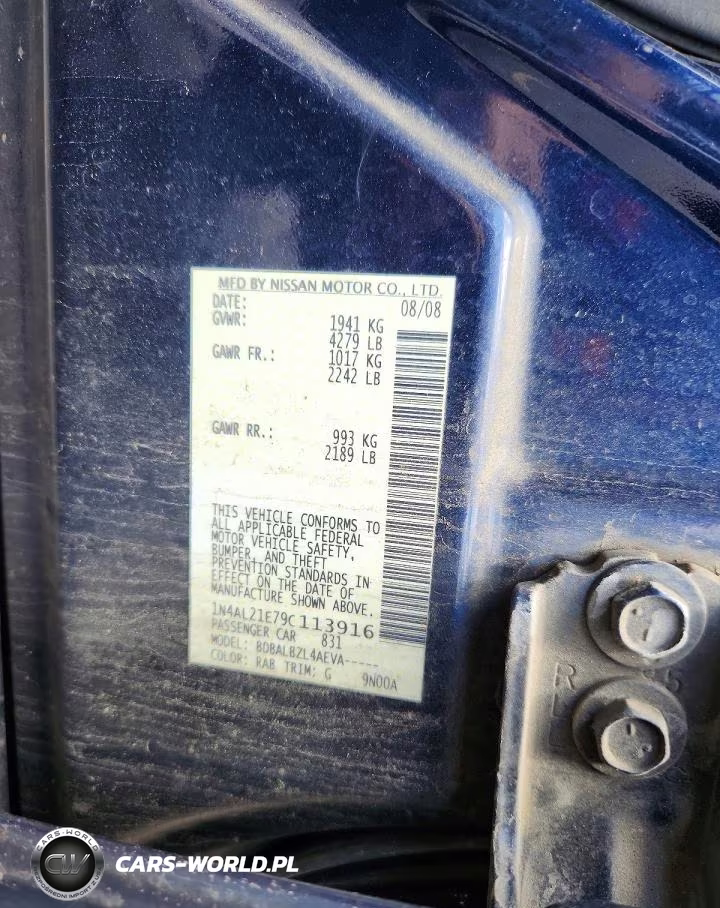 2009 Nissan Altima 2.5 VIN:1N4AL21E79C113916 - 13