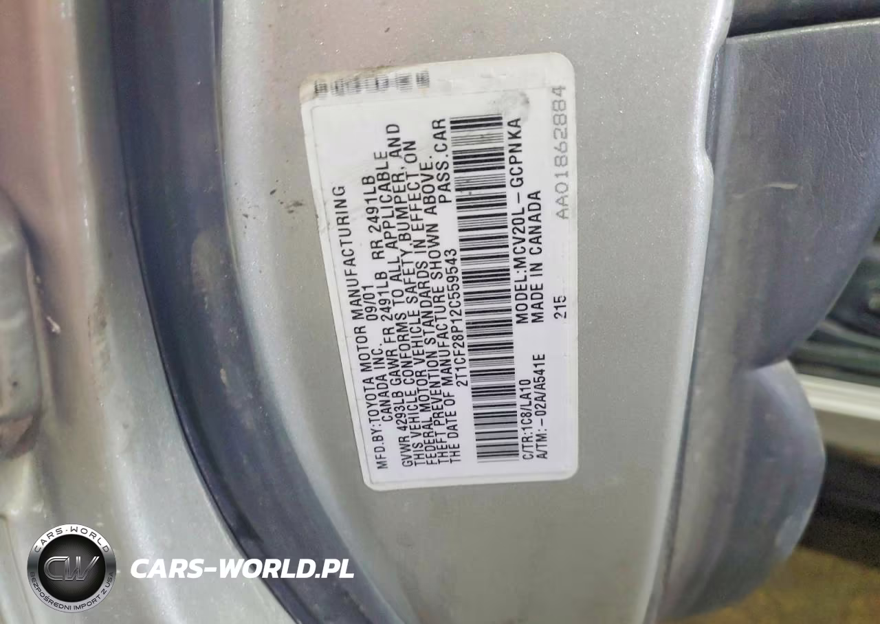 2002 Toyota Camry Solara Sle V6 VIN:2T1CF28P12C559543 - 12