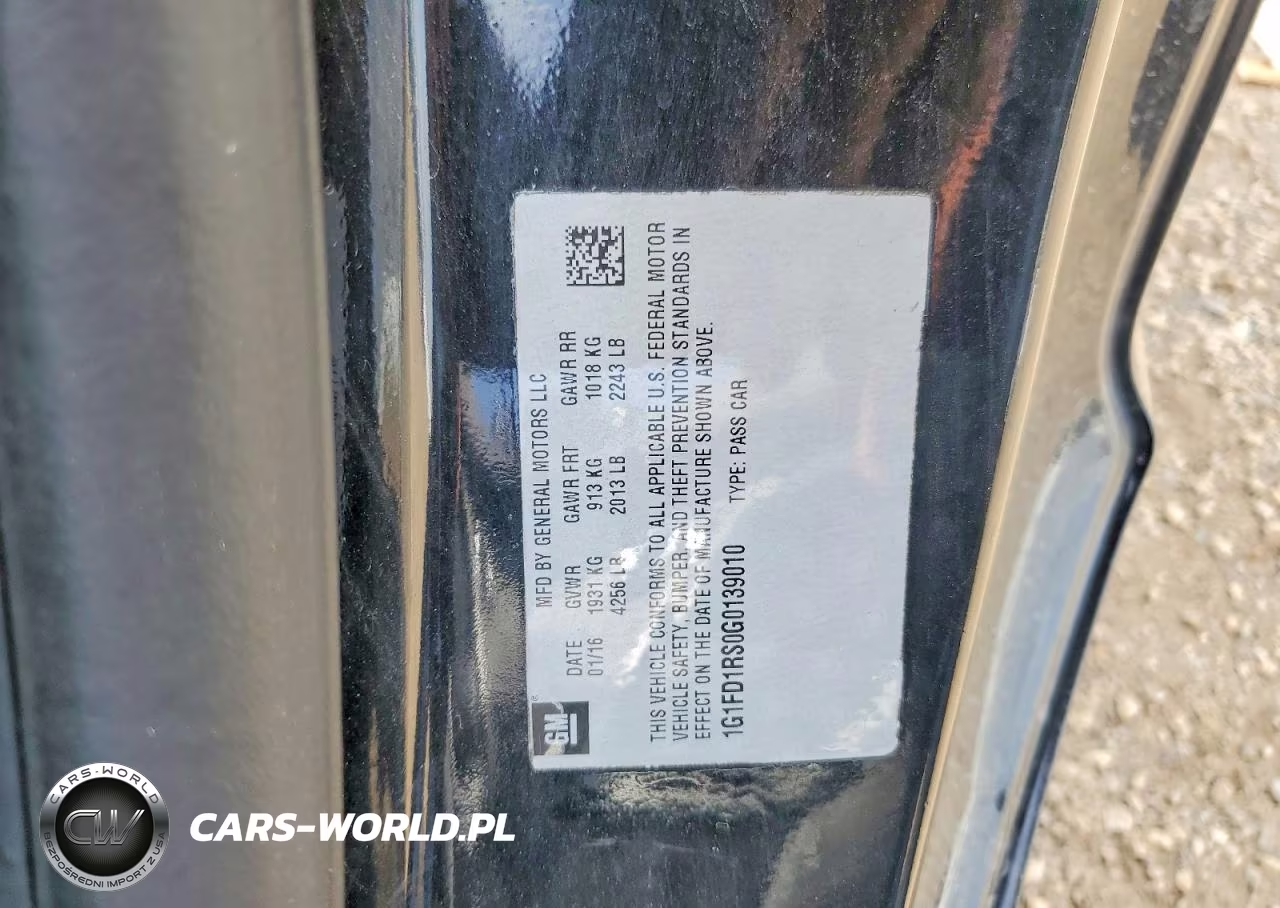 2016 Chevrolet Camaro Lt VIN:1G1FD1RS0G0139010 - 12