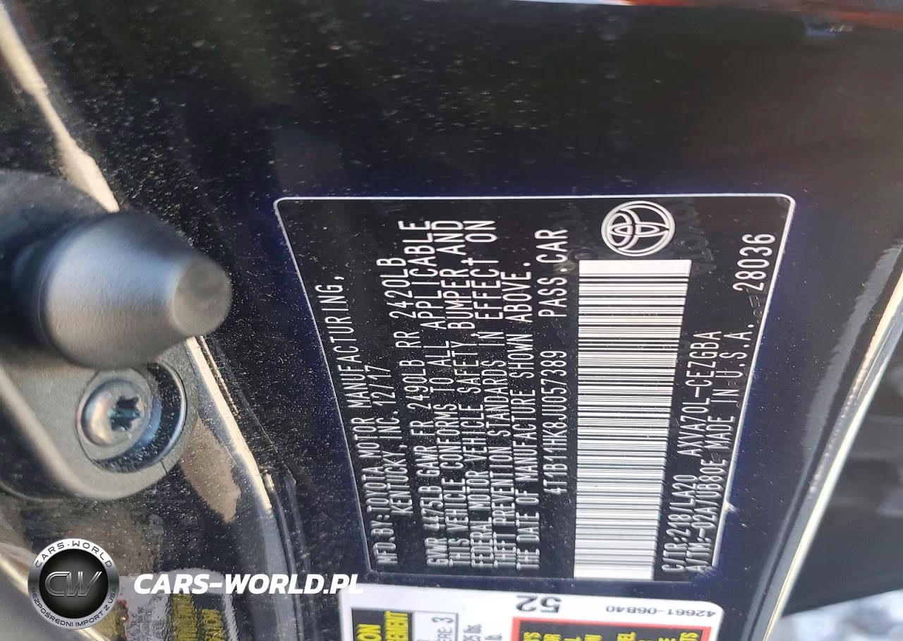 2018 Toyota Camry Xle VIN:4T1B11HK8JU057389 - 12